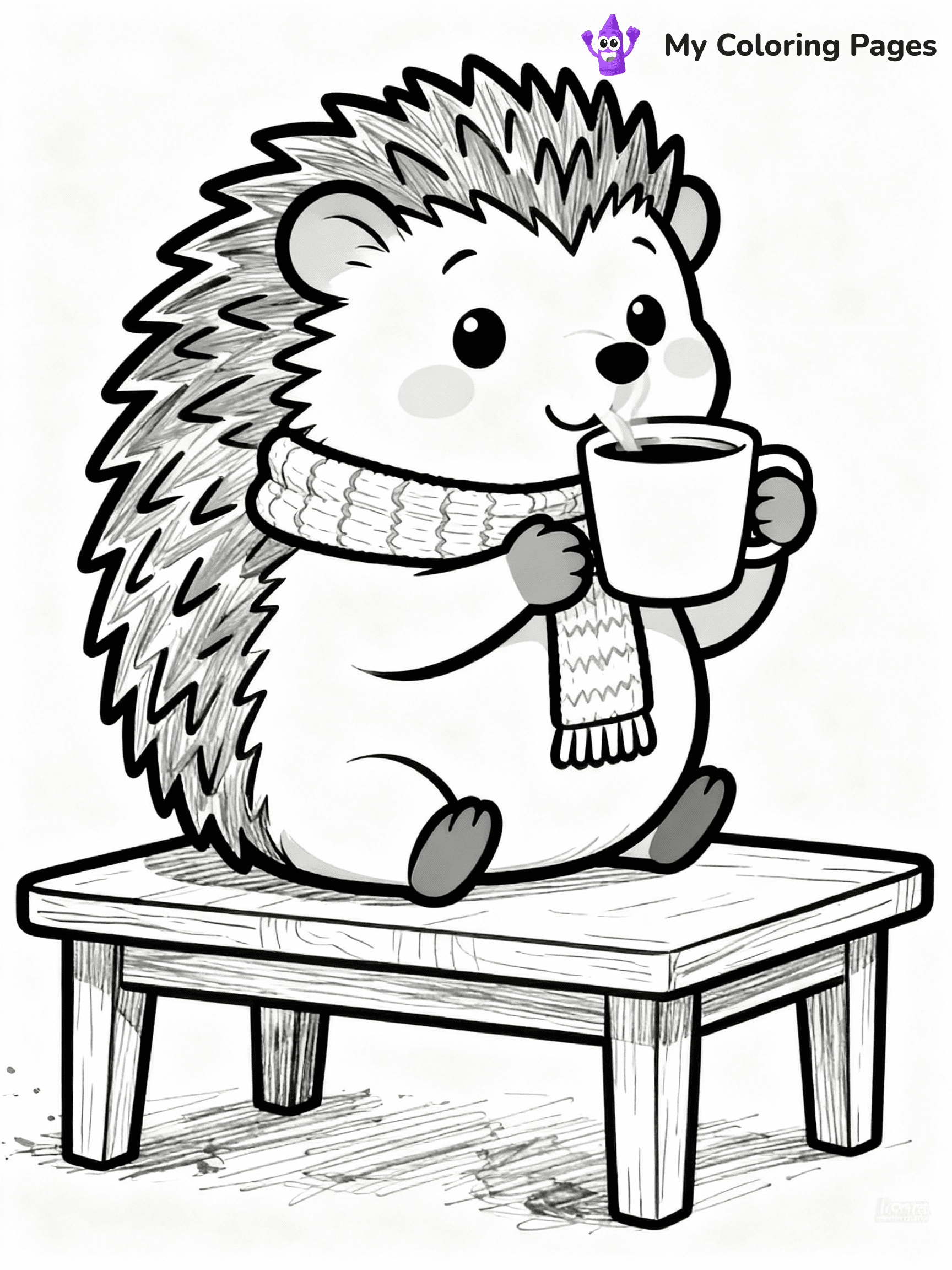 Hedgehog Coloring Pages - 22