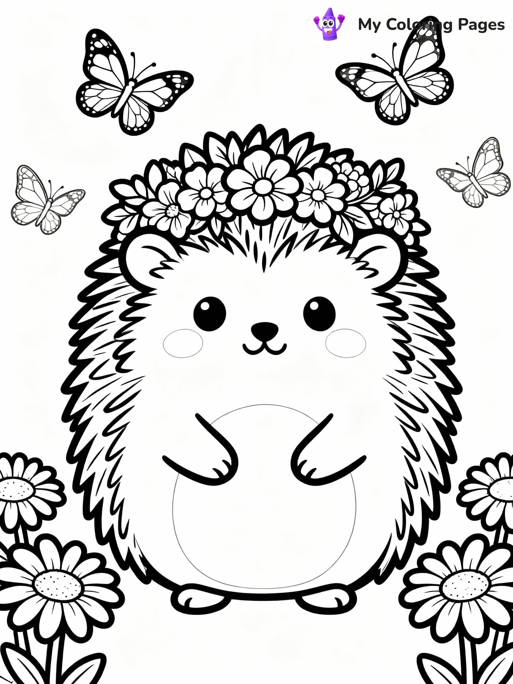 Hedgehog Coloring Pages - 21