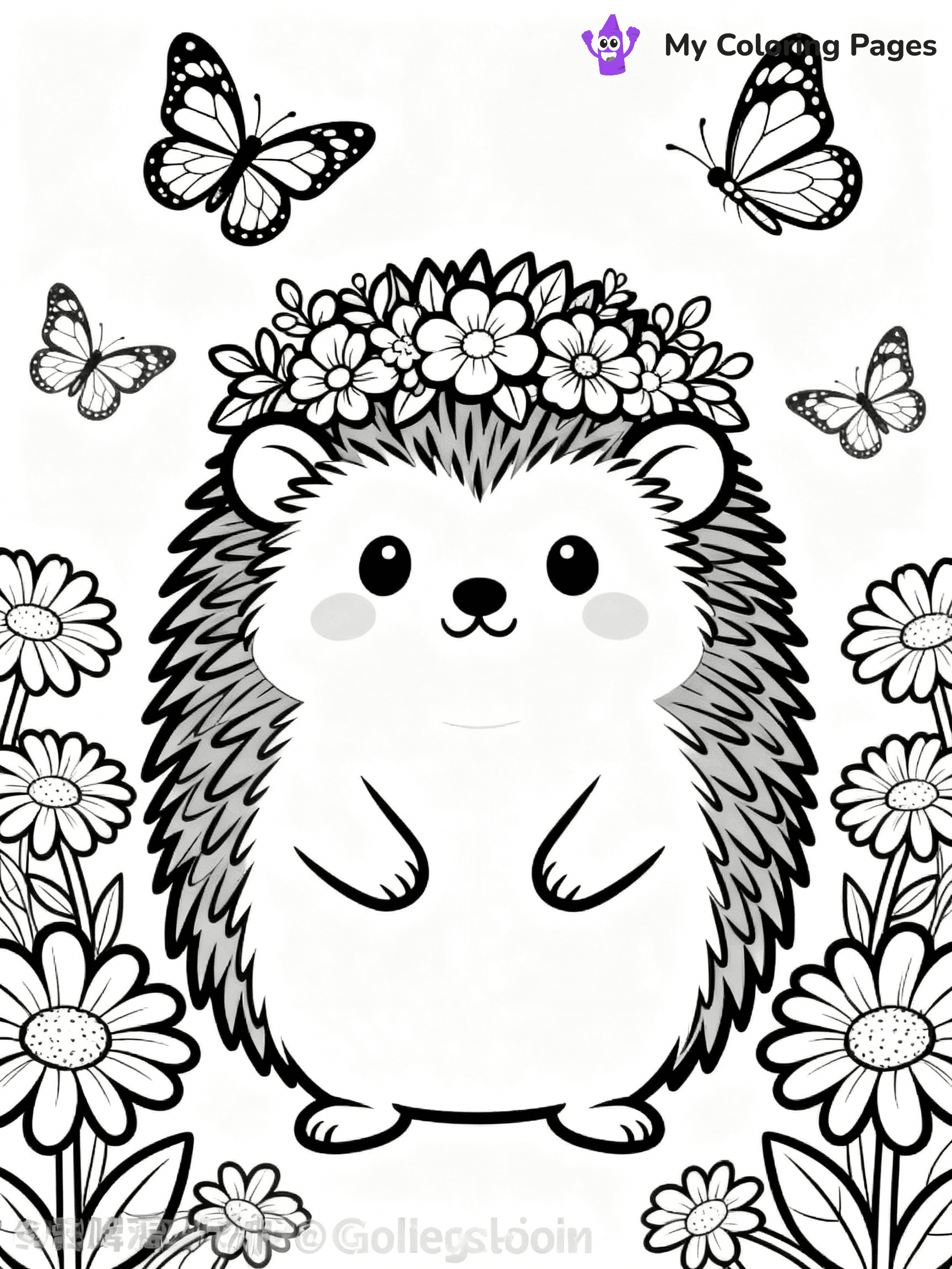 Hedgehog Coloring Pages - 20