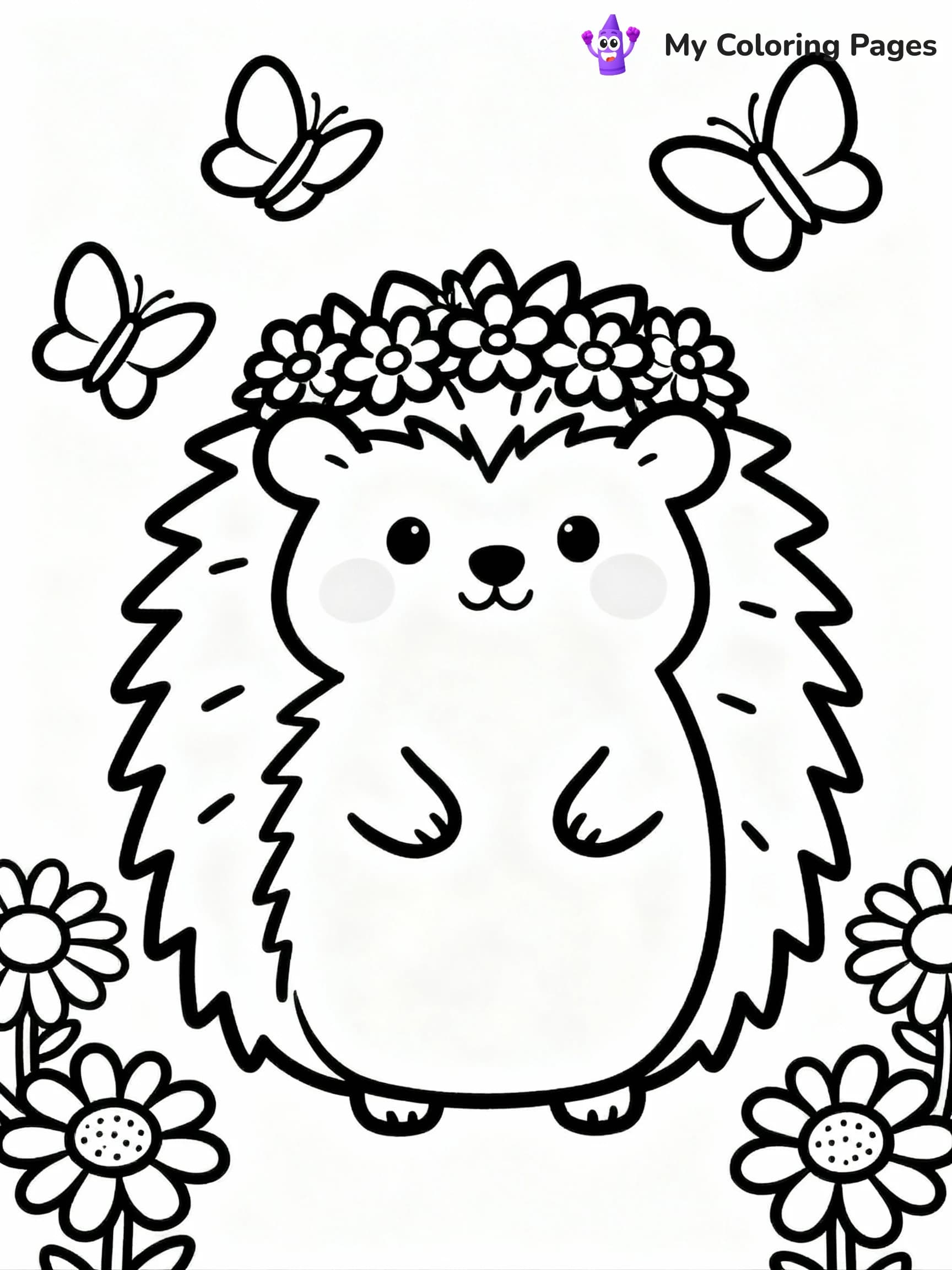 Hedgehog Coloring Pages - 15
