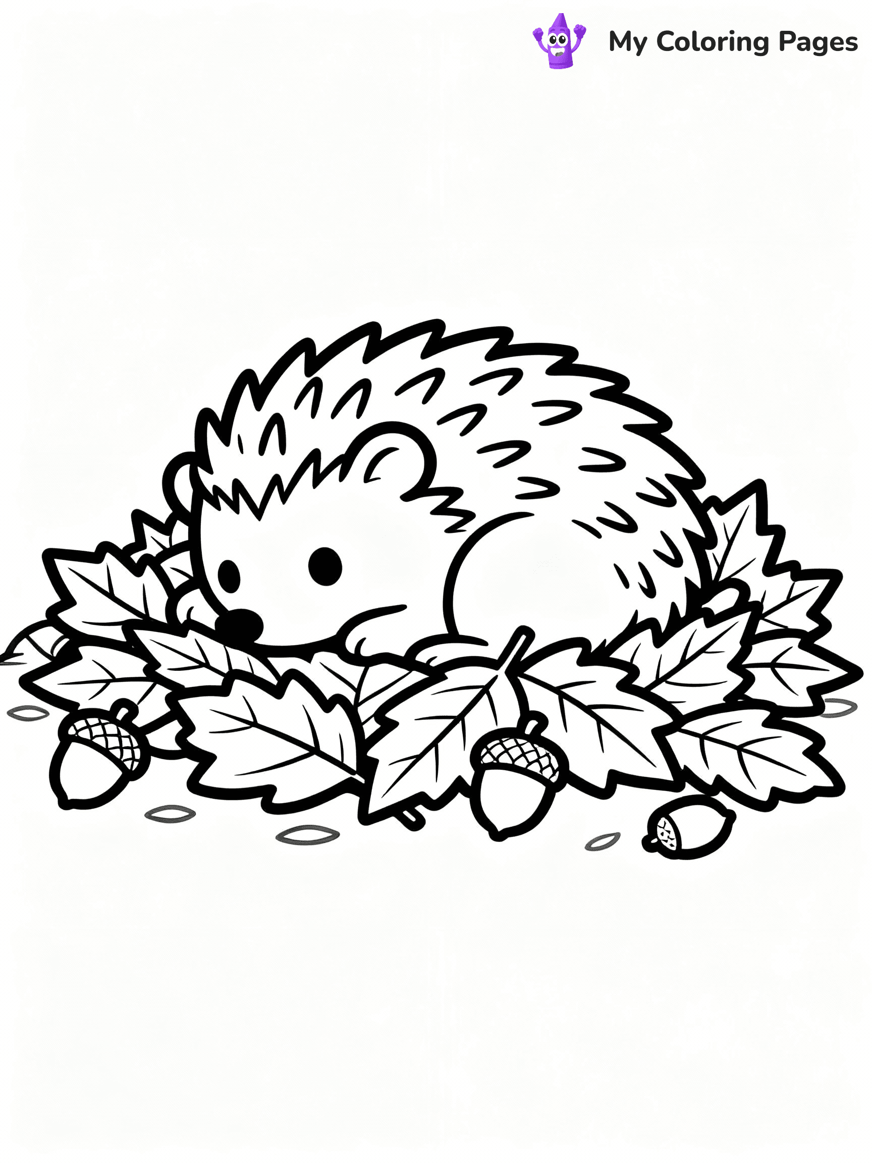 Hedgehog Coloring Pages - 14