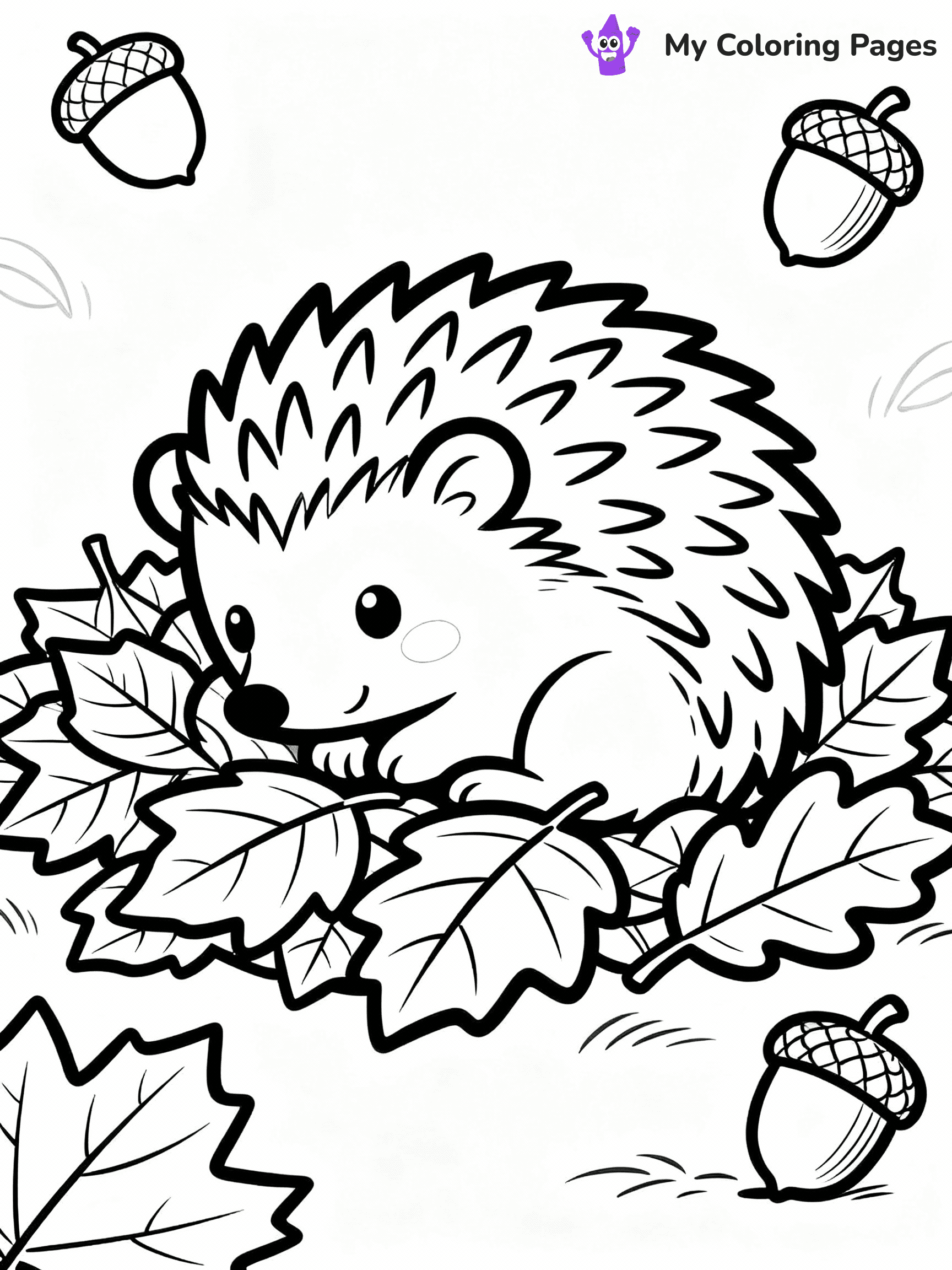 Hedgehog Coloring Pages - 13