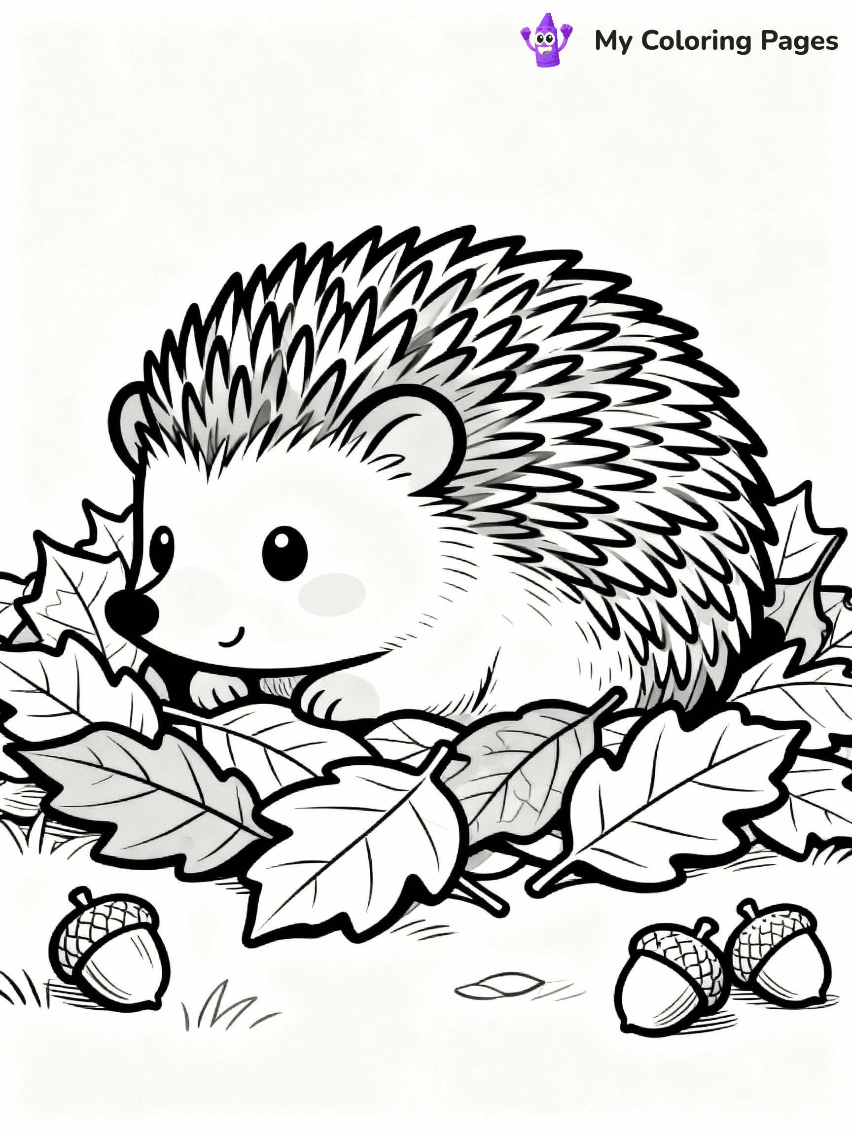 Hedgehog Coloring Pages - 12