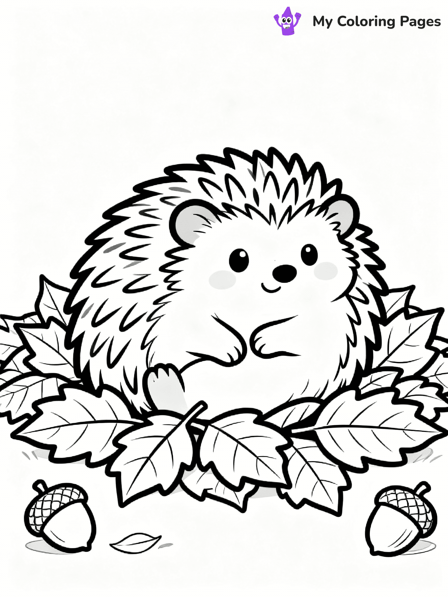 Hedgehog Coloring Pages - 11