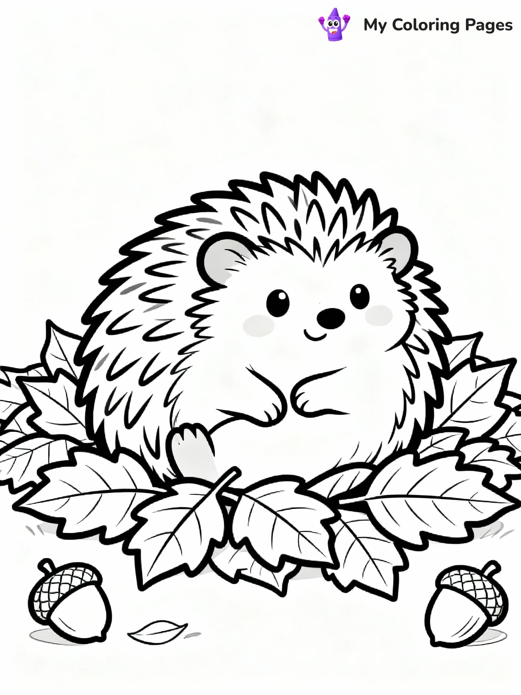 Hedgehog Coloring Pages - 11