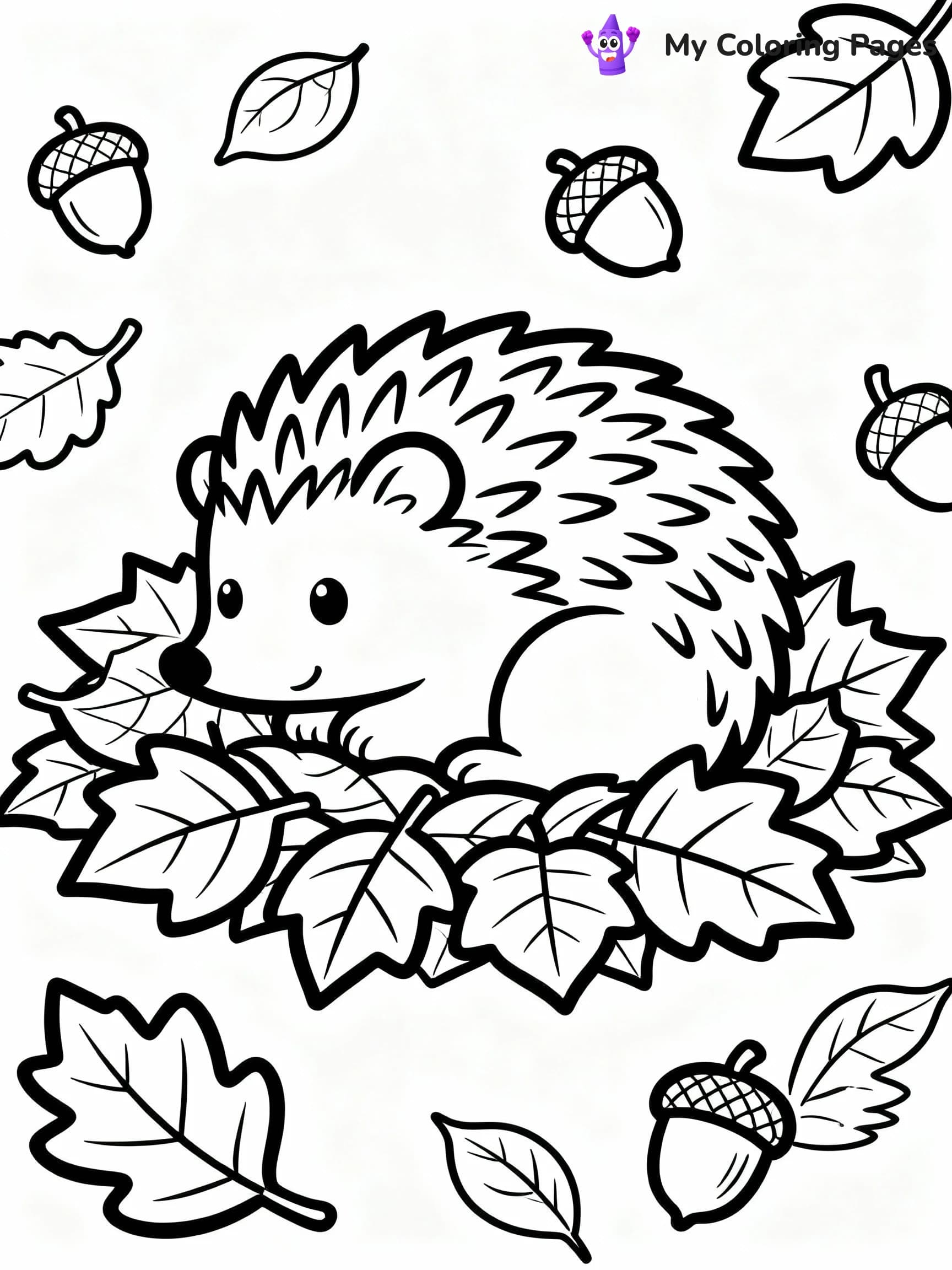 Hedgehog Coloring Pages - 10