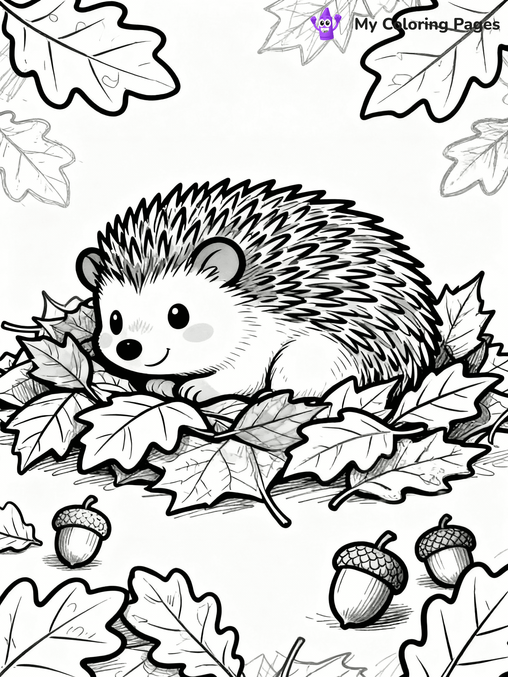 Hedgehog Coloring Pages - 8