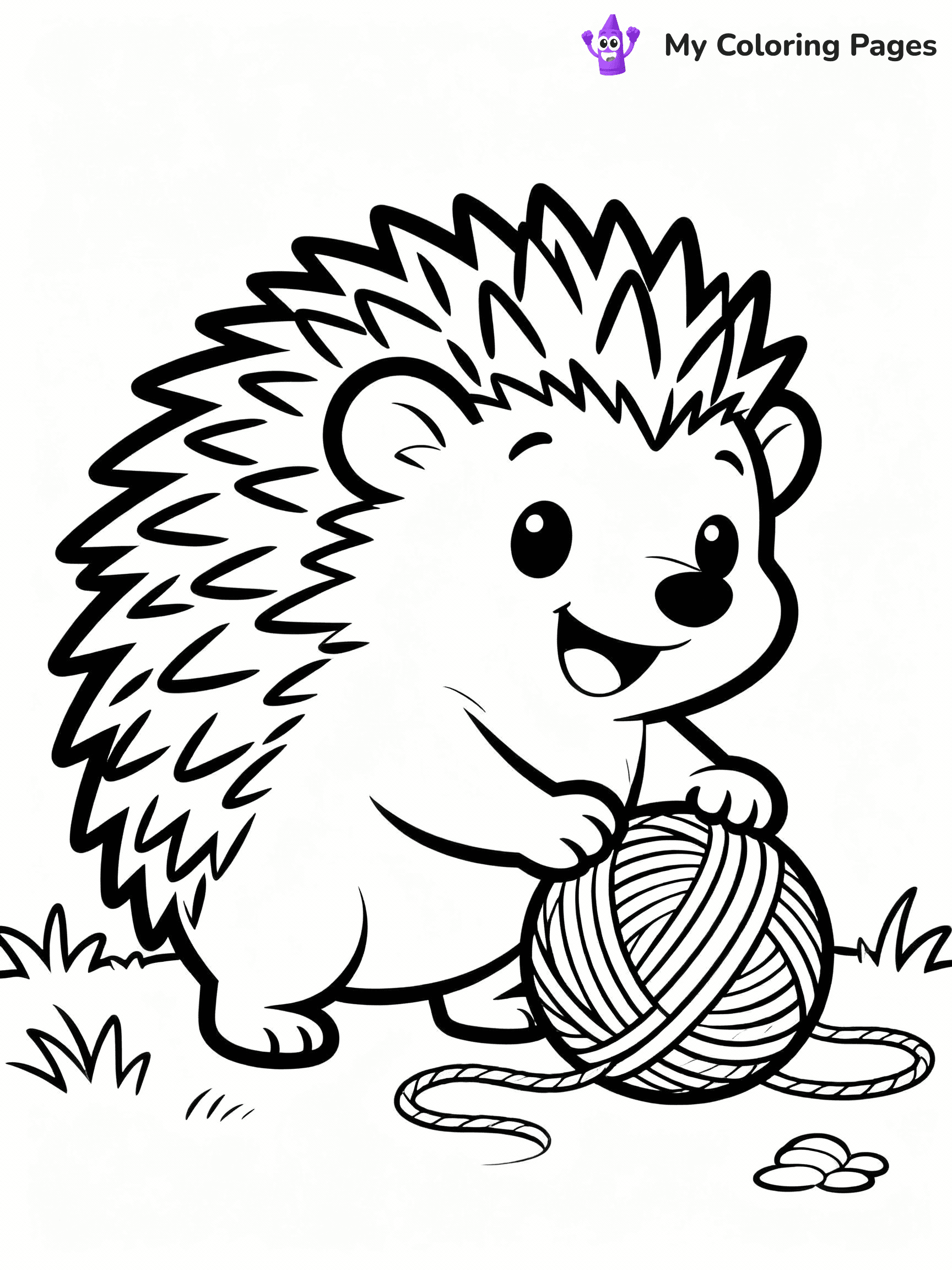 Hedgehog Coloring Pages - 7