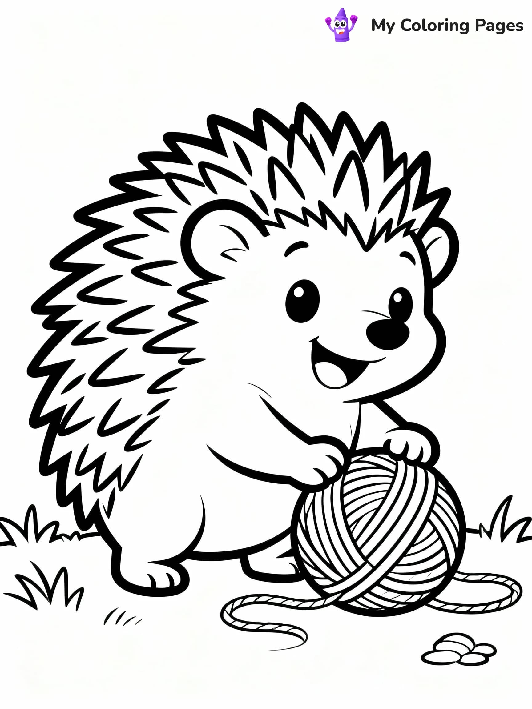 Hedgehog Coloring Pages - 7