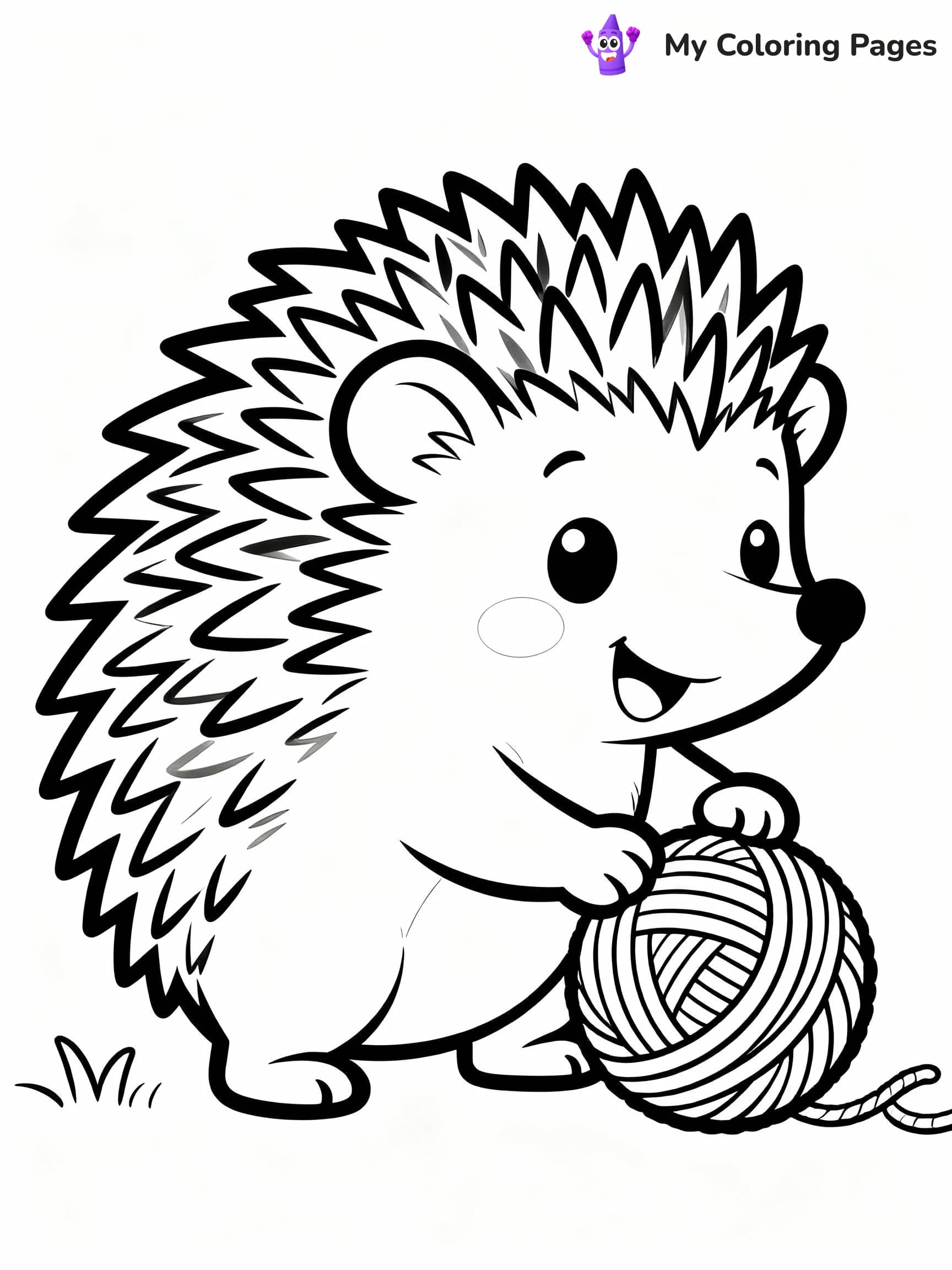 Hedgehog Coloring Pages - 6