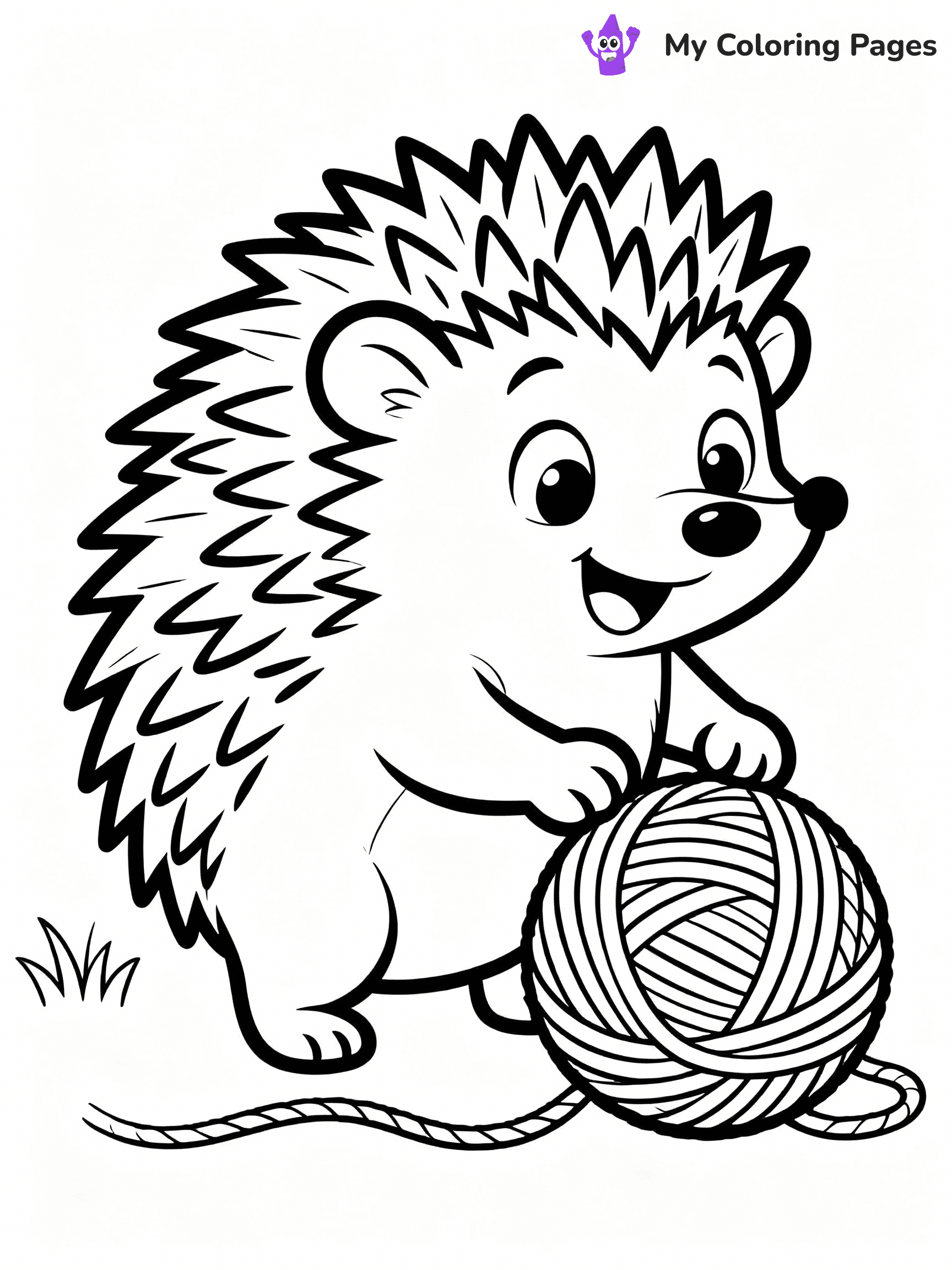 Hedgehog Coloring Pages - 4