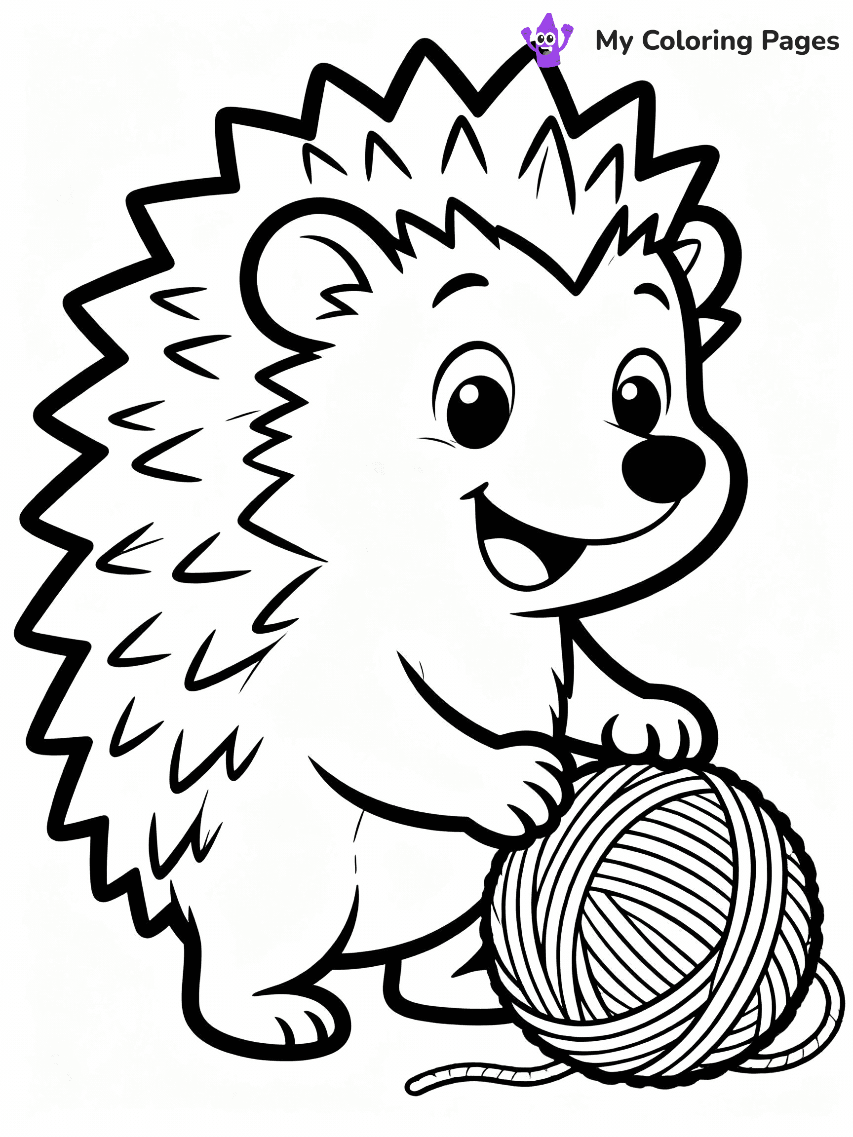 Hedgehog Coloring Pages - 3