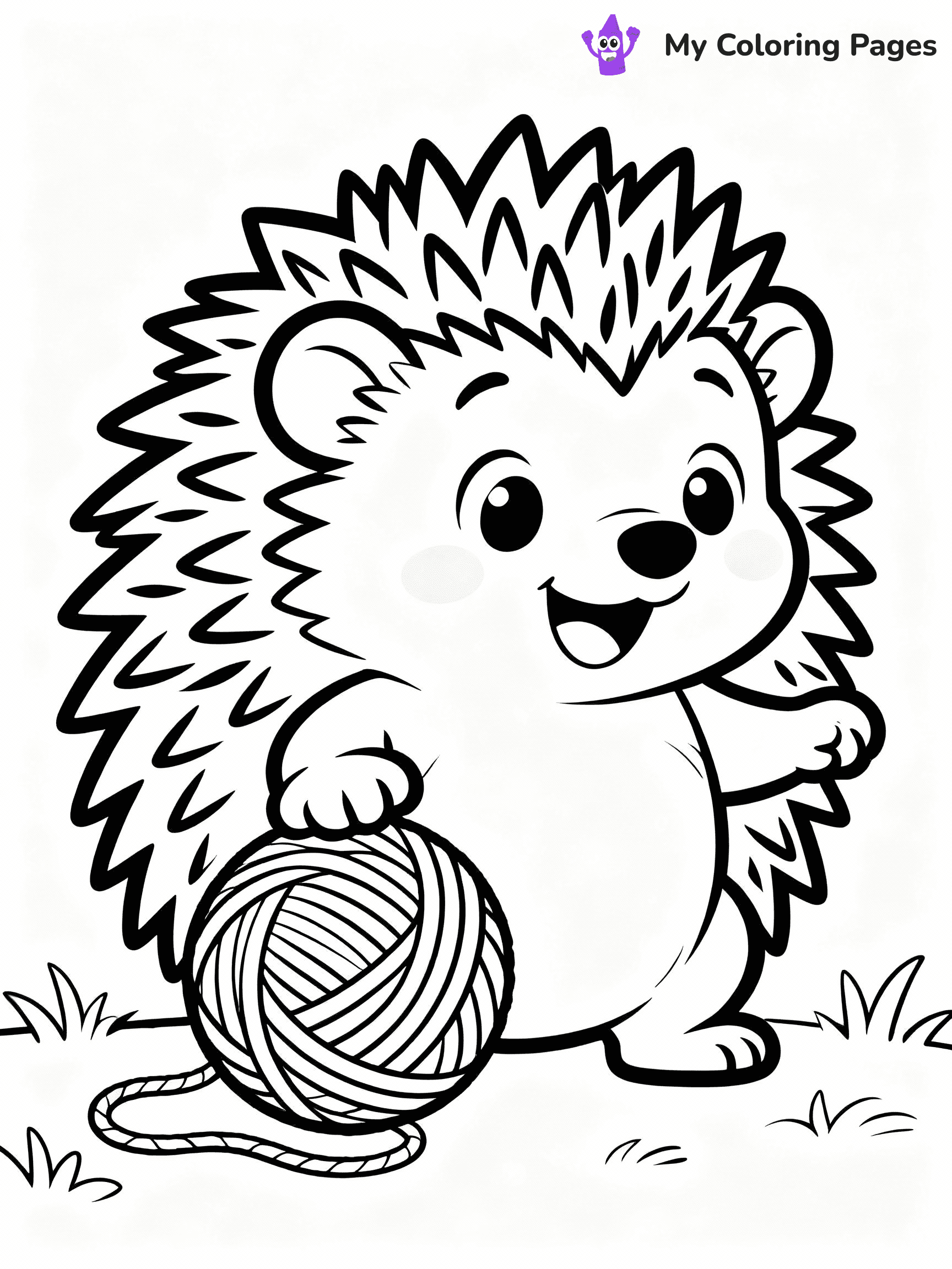Hedgehog Coloring Pages - 2