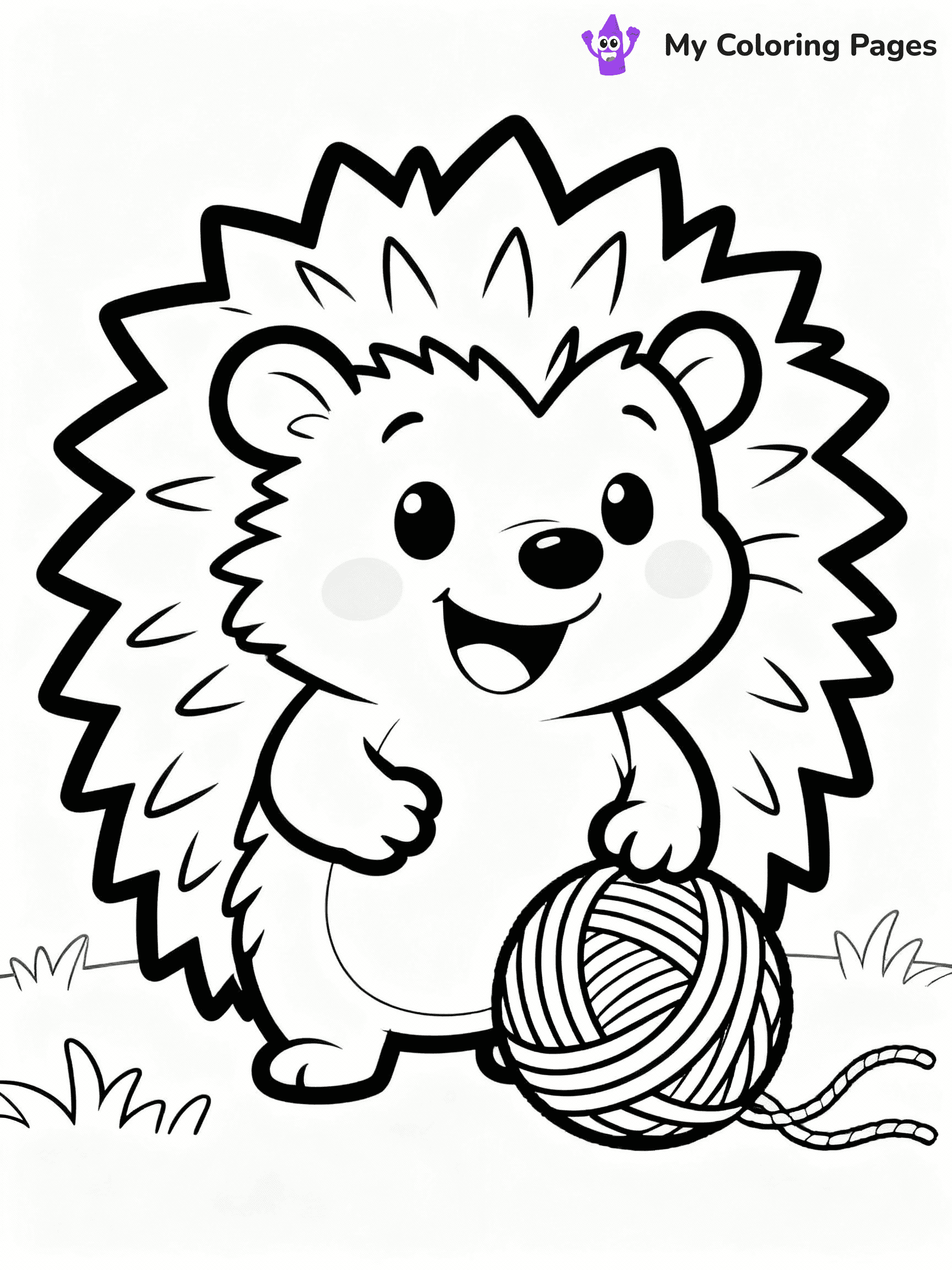 Hedgehog Coloring Pages - 1