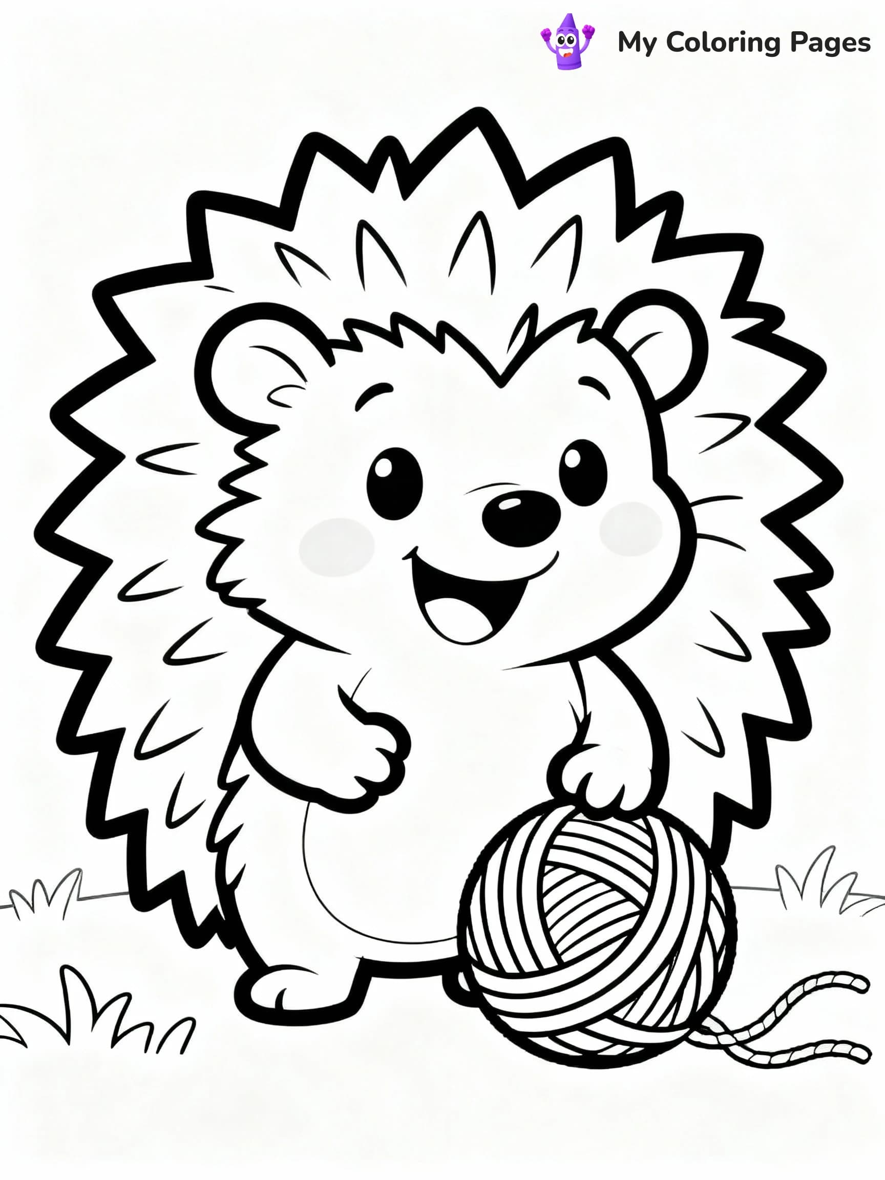 Hedgehog Coloring Pages - 1
