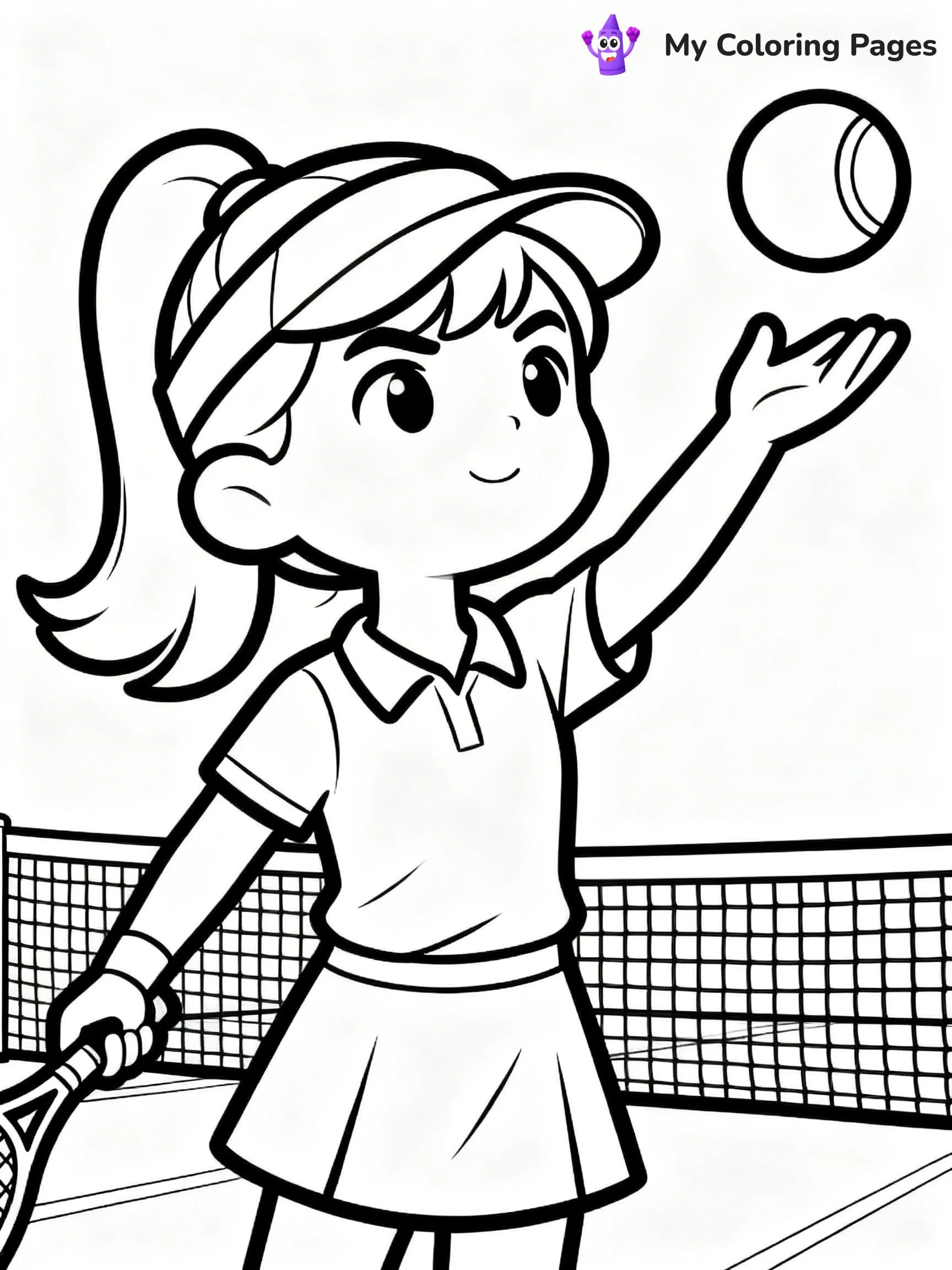 Tennis Coloring Pages - 21