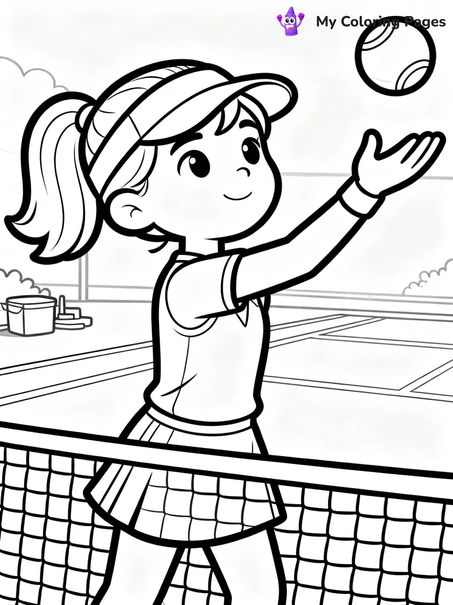 Tennis Coloring Pages - 18