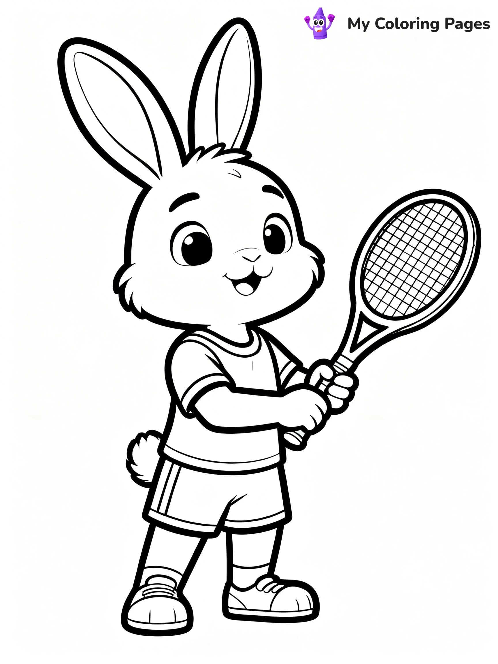 Tennis Coloring Pages - 14