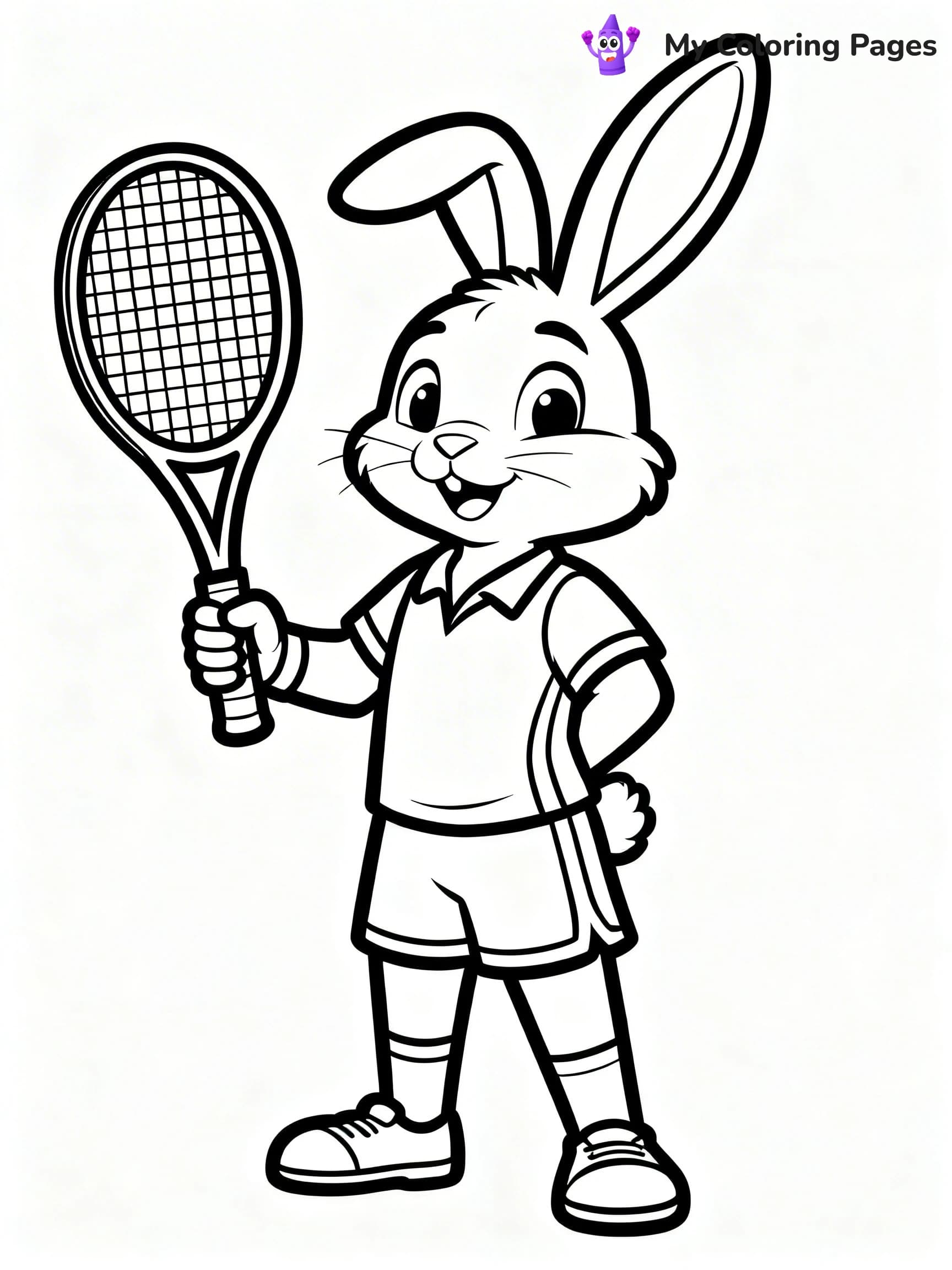 Tennis Coloring Pages - 13