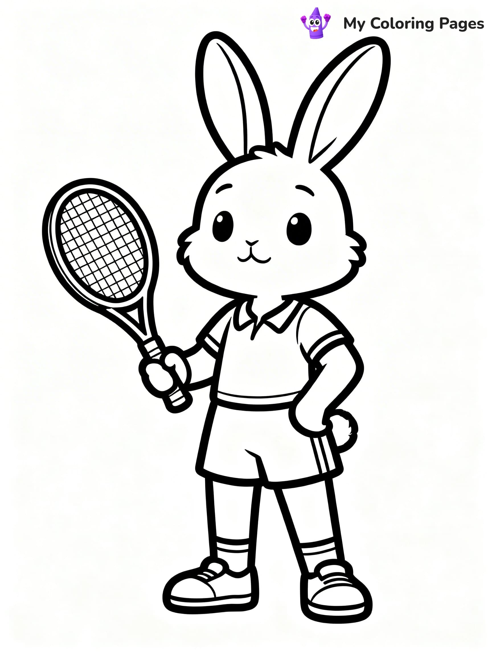 Tennis Coloring Pages - 12