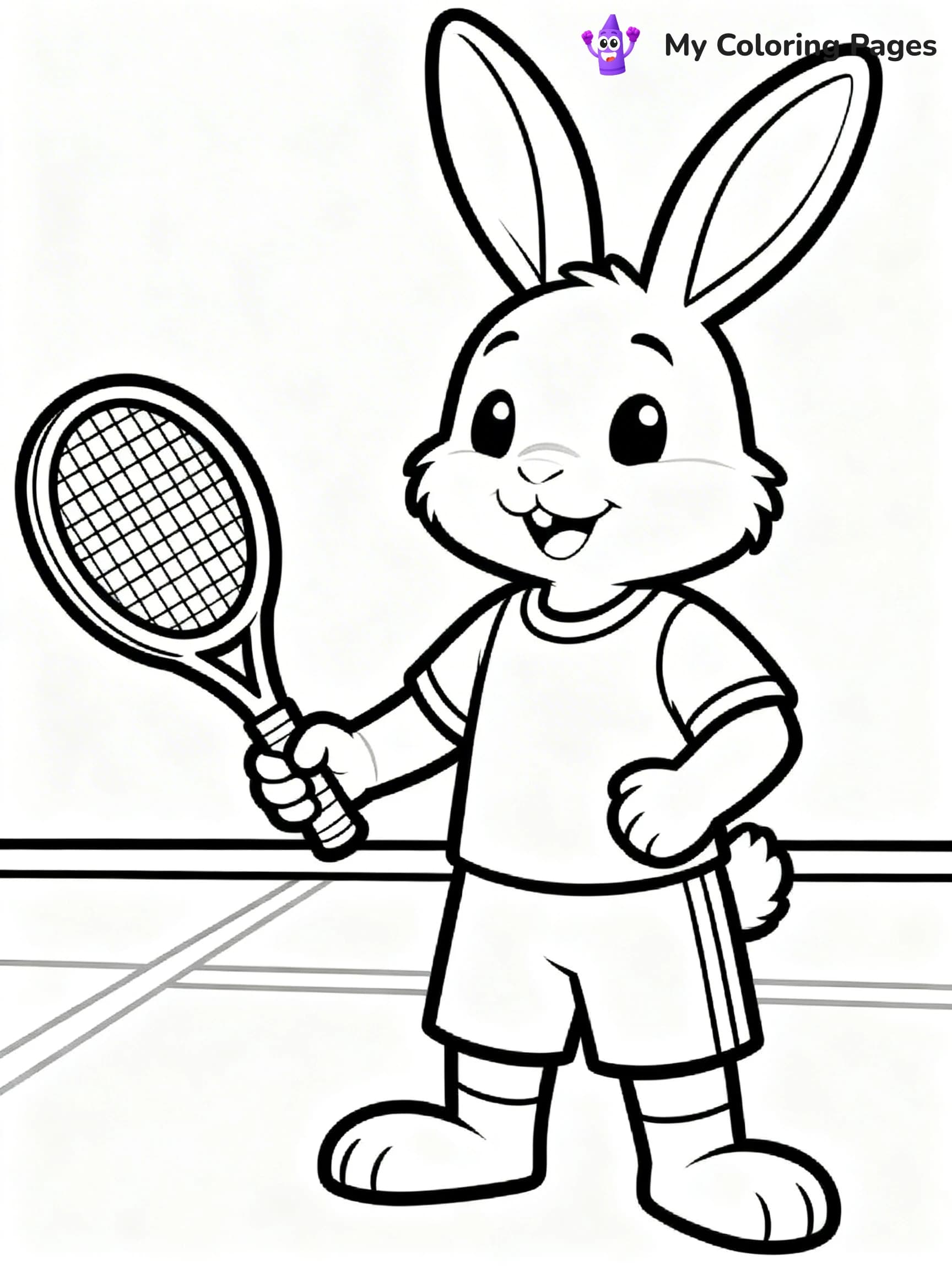 Tennis Coloring Pages - 11