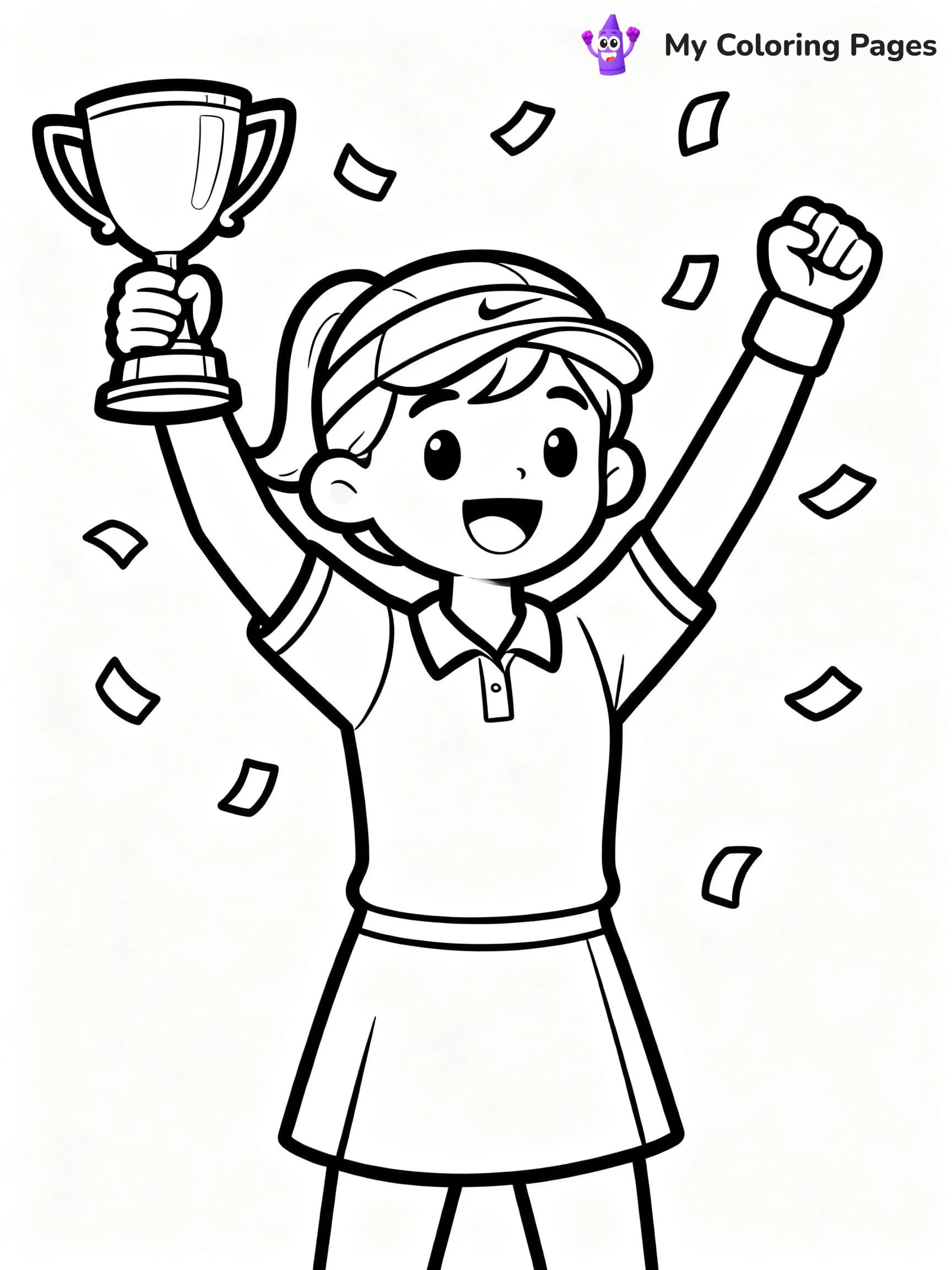 Tennis Coloring Pages - 9