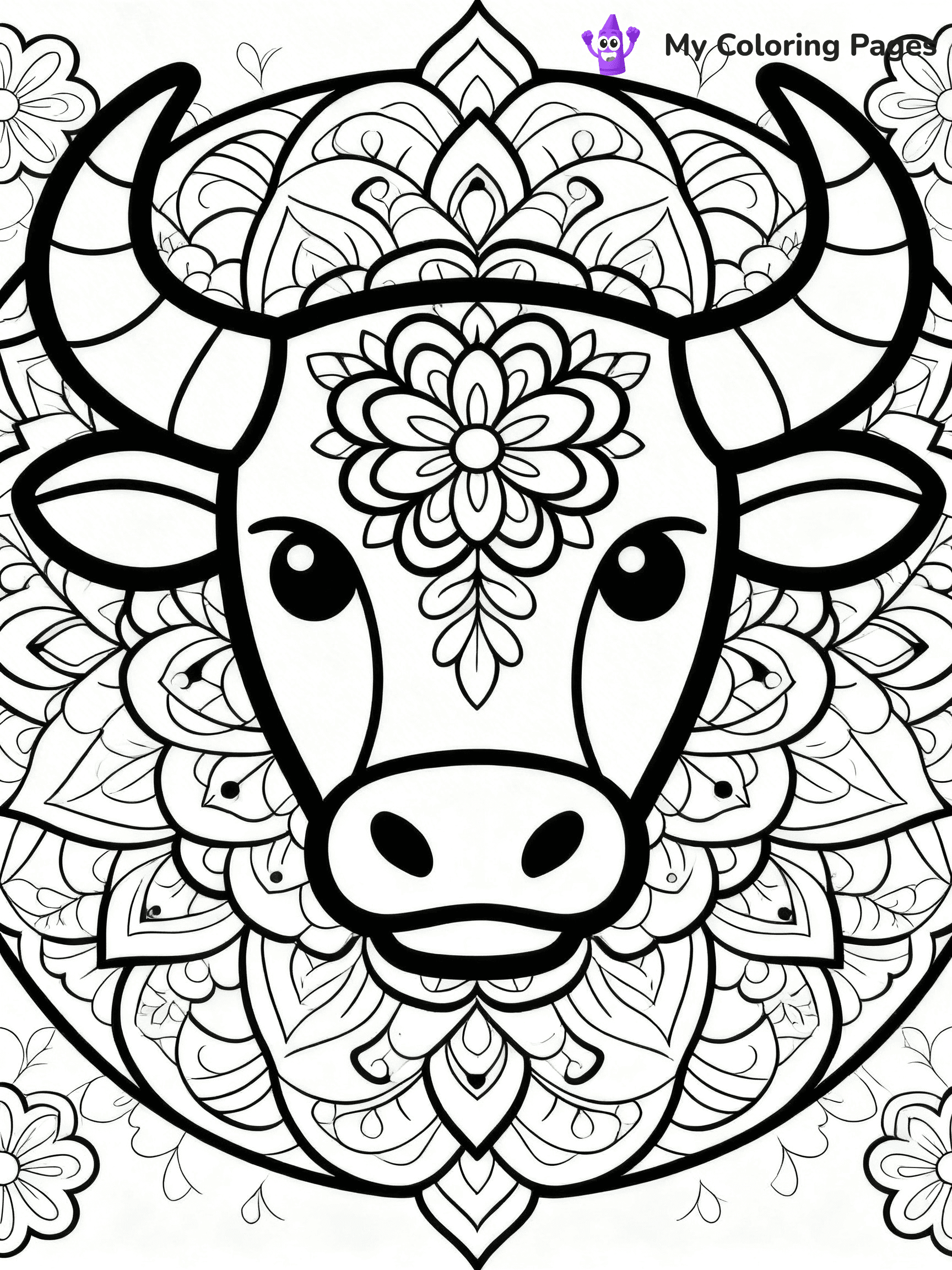 Bull Coloring Pages - 39