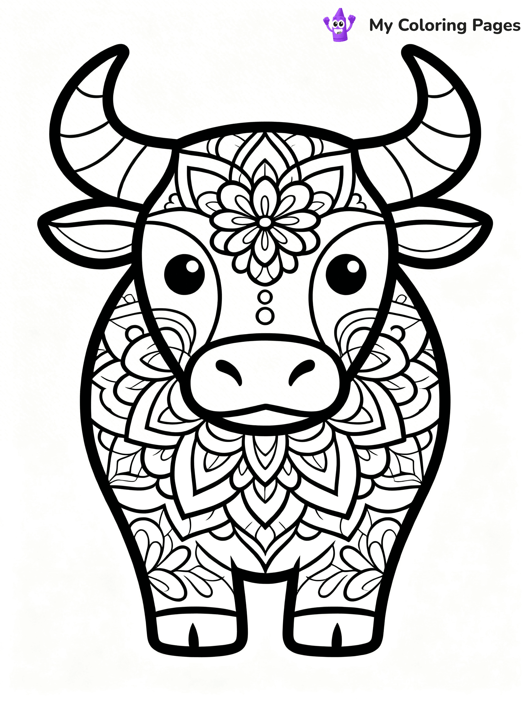 Bull Coloring Pages - 36