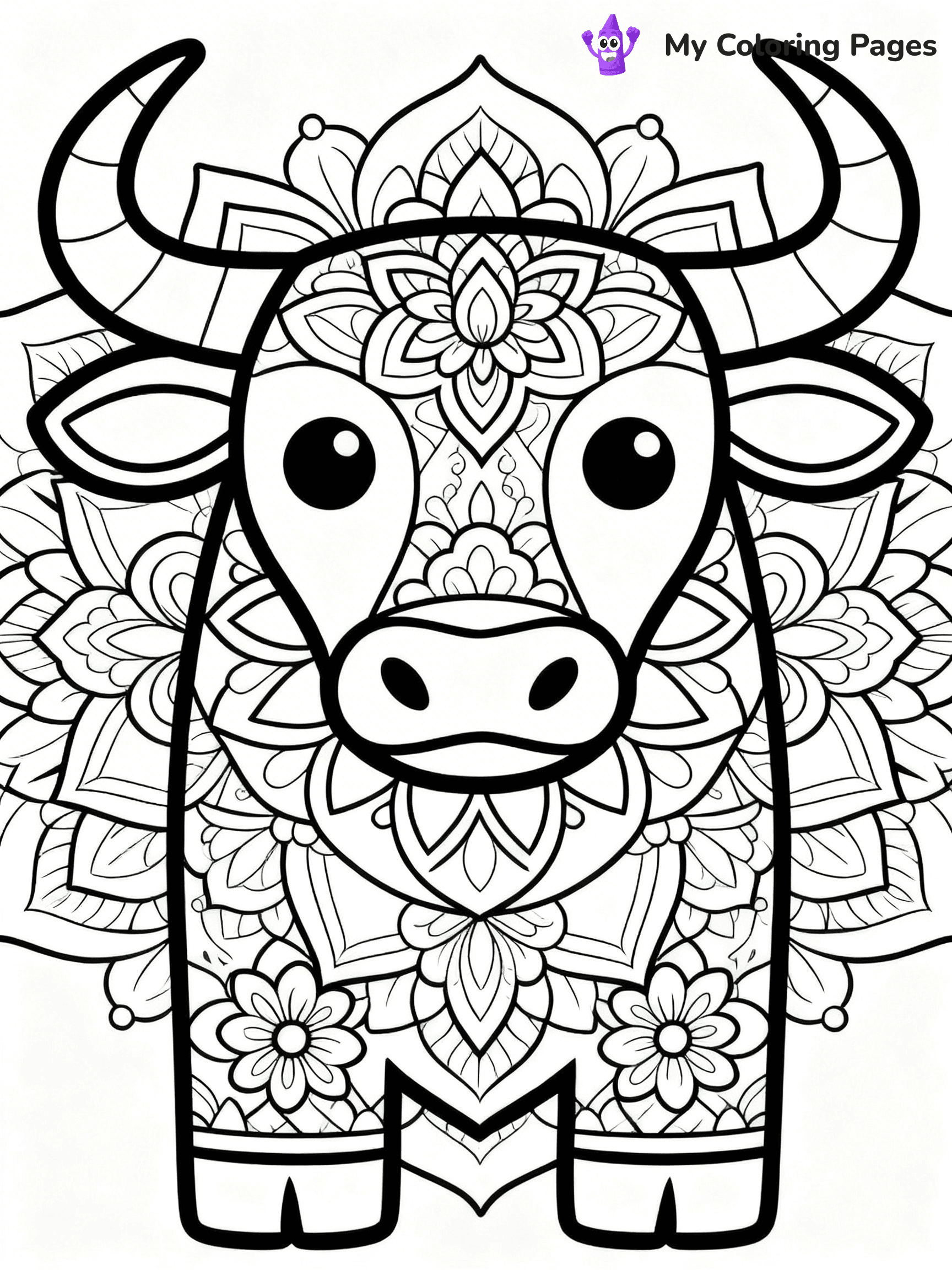 Bull Coloring Pages - 35