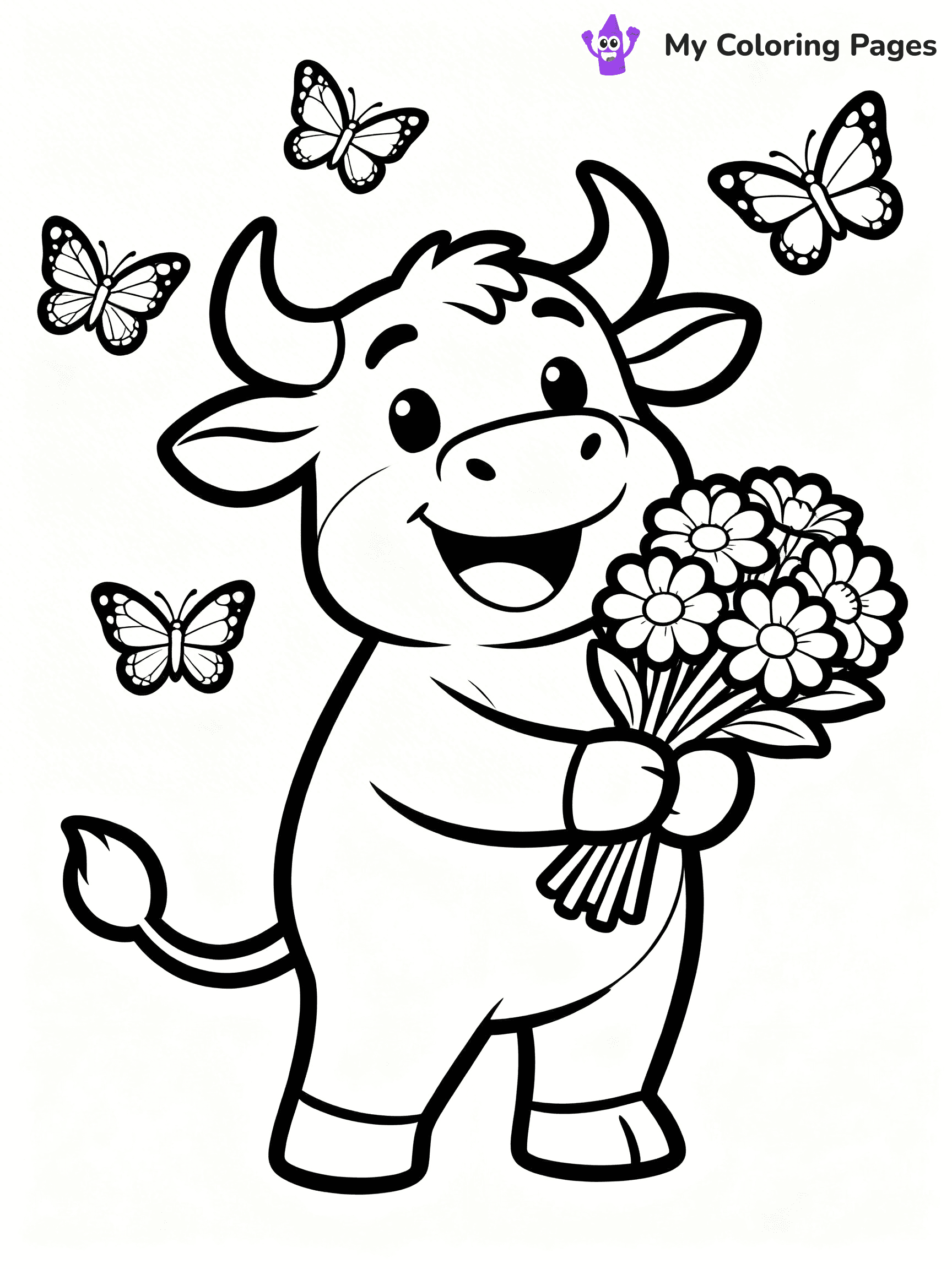Bull Coloring Pages - 11