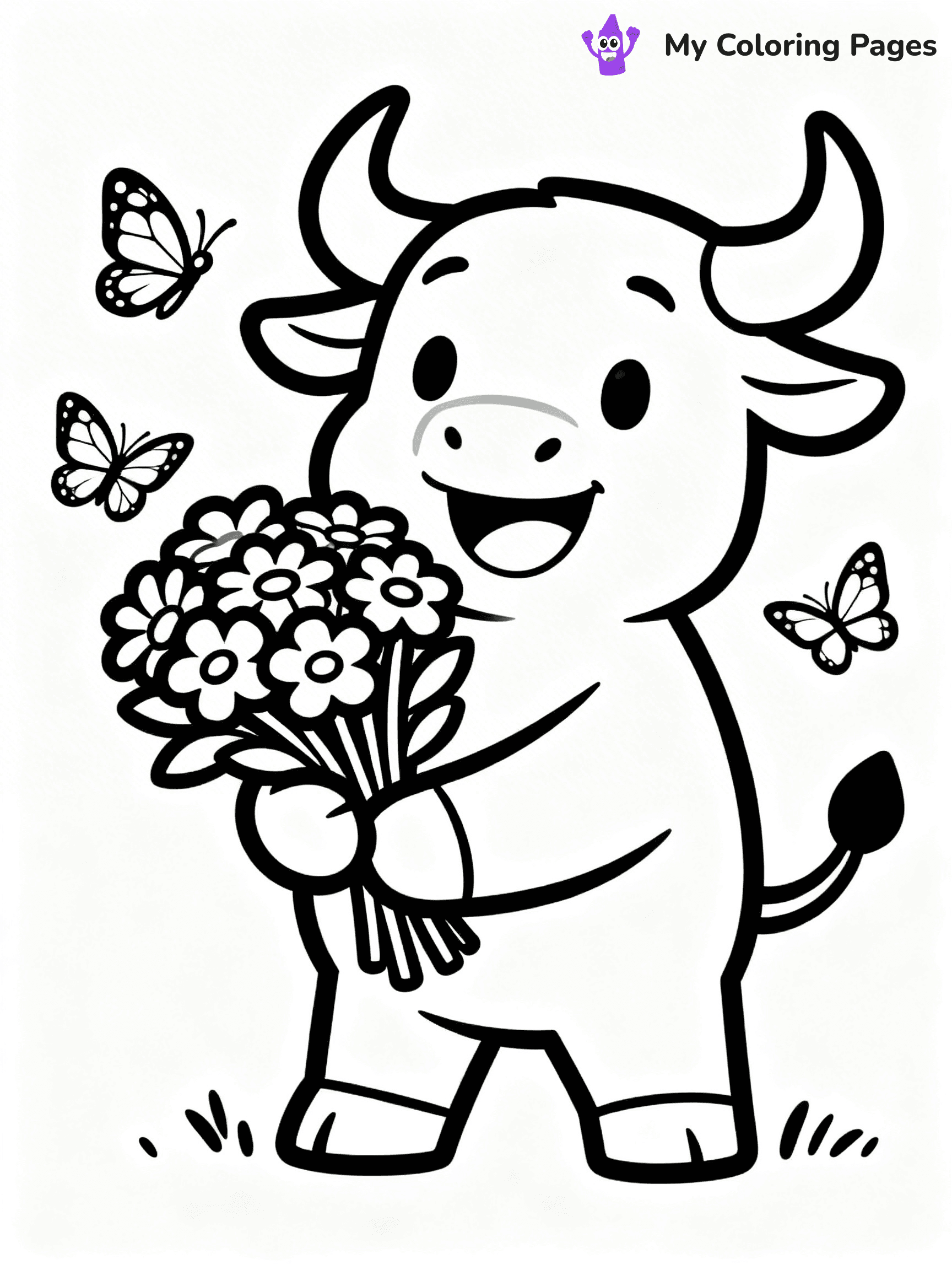 Bull Coloring Pages - 10