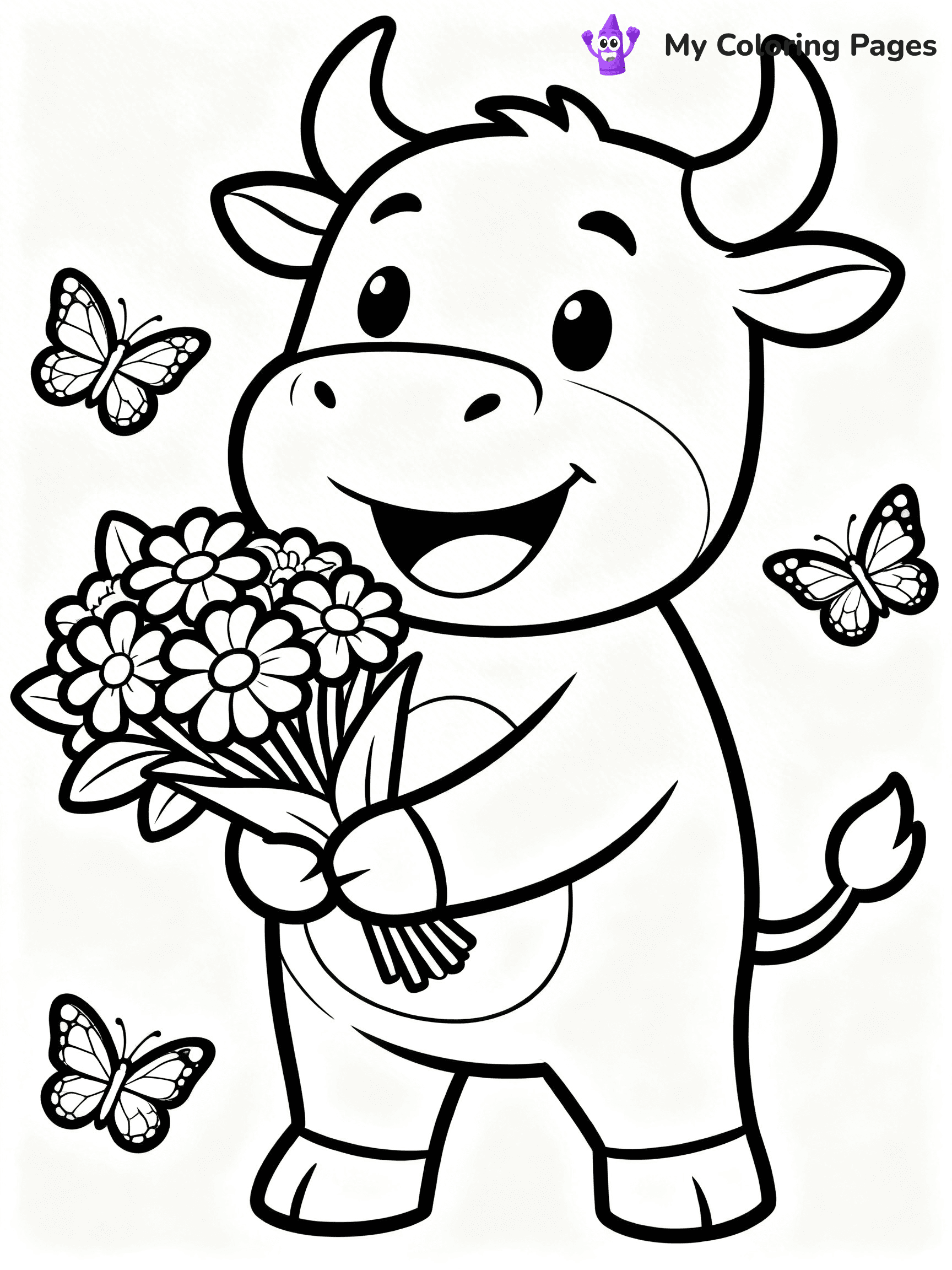 Bull Coloring Pages - 9