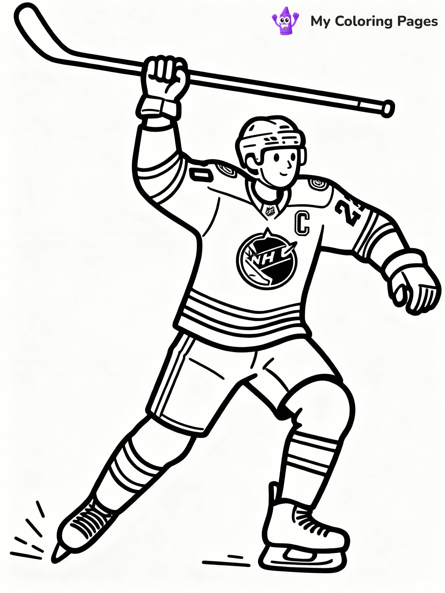 Hockey Coloring Pages - 42