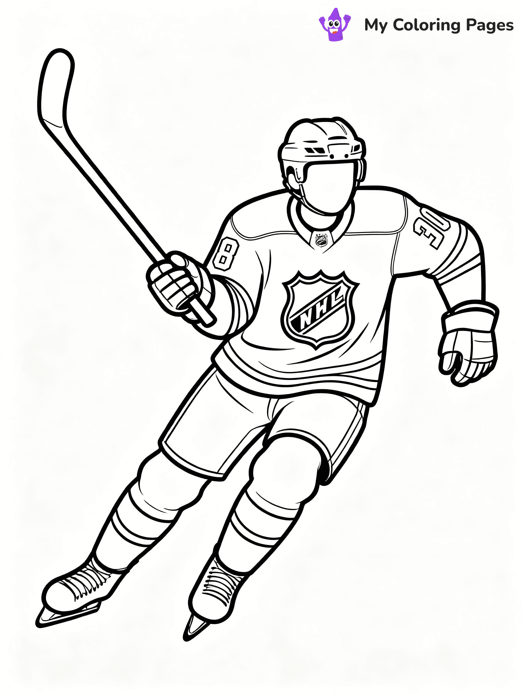 Hockey Coloring Pages - 38