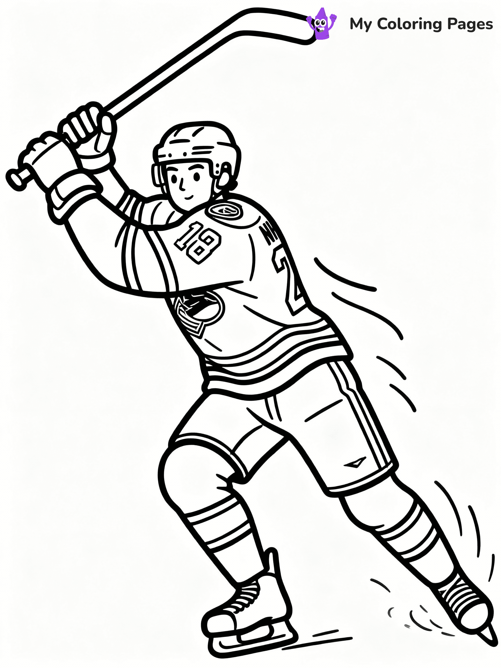 Hockey Coloring Pages - 35