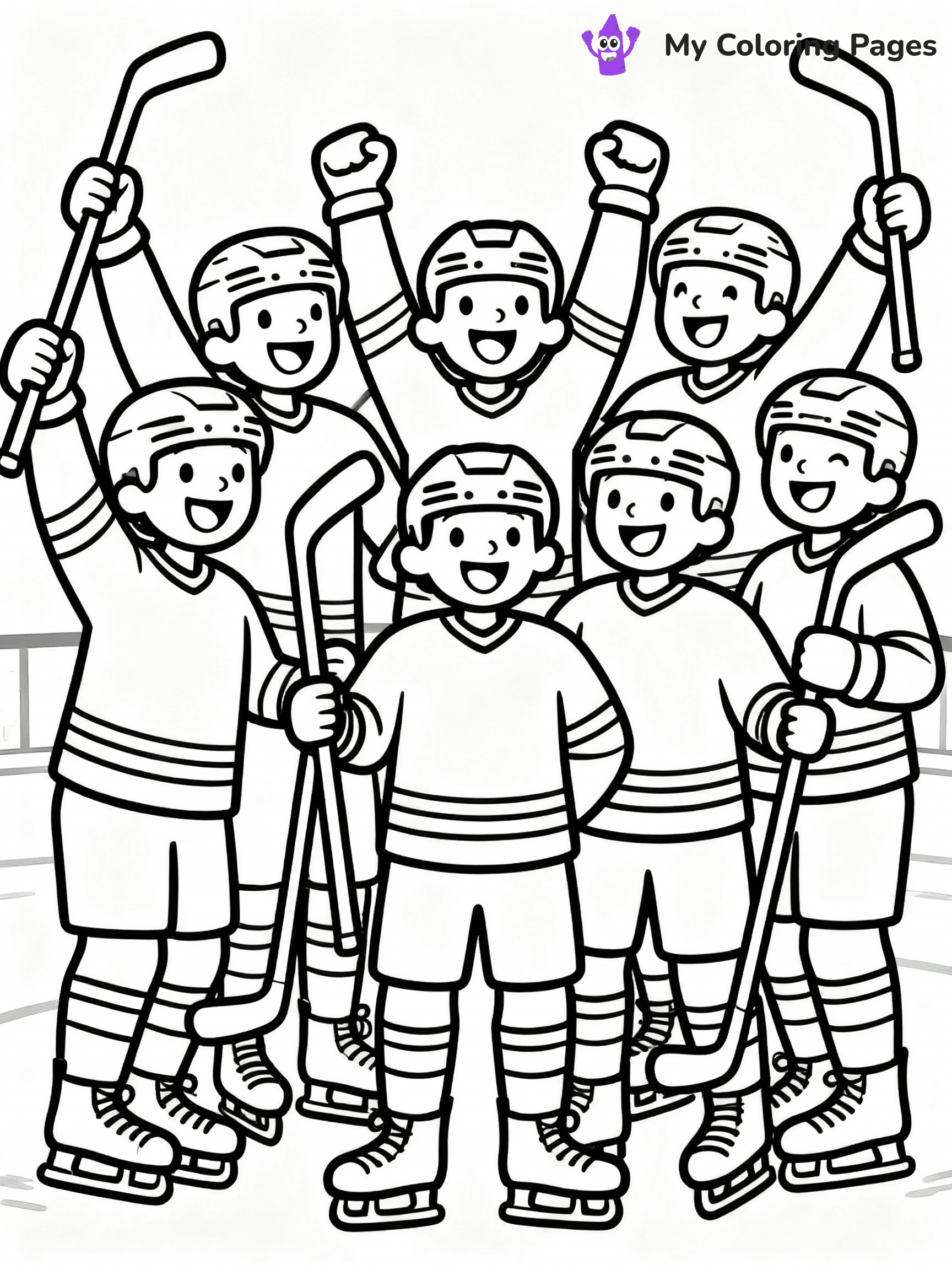 Hockey Coloring Pages - 24