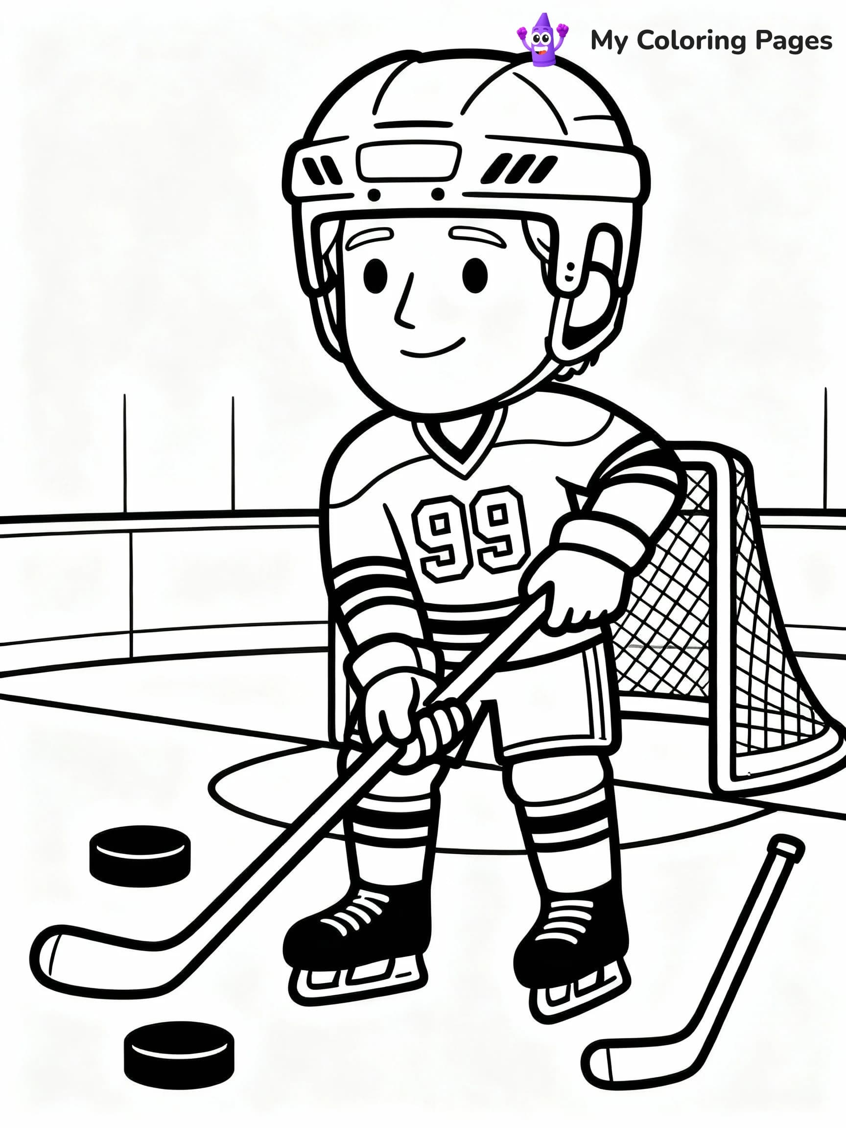 Hockey Coloring Pages - 9