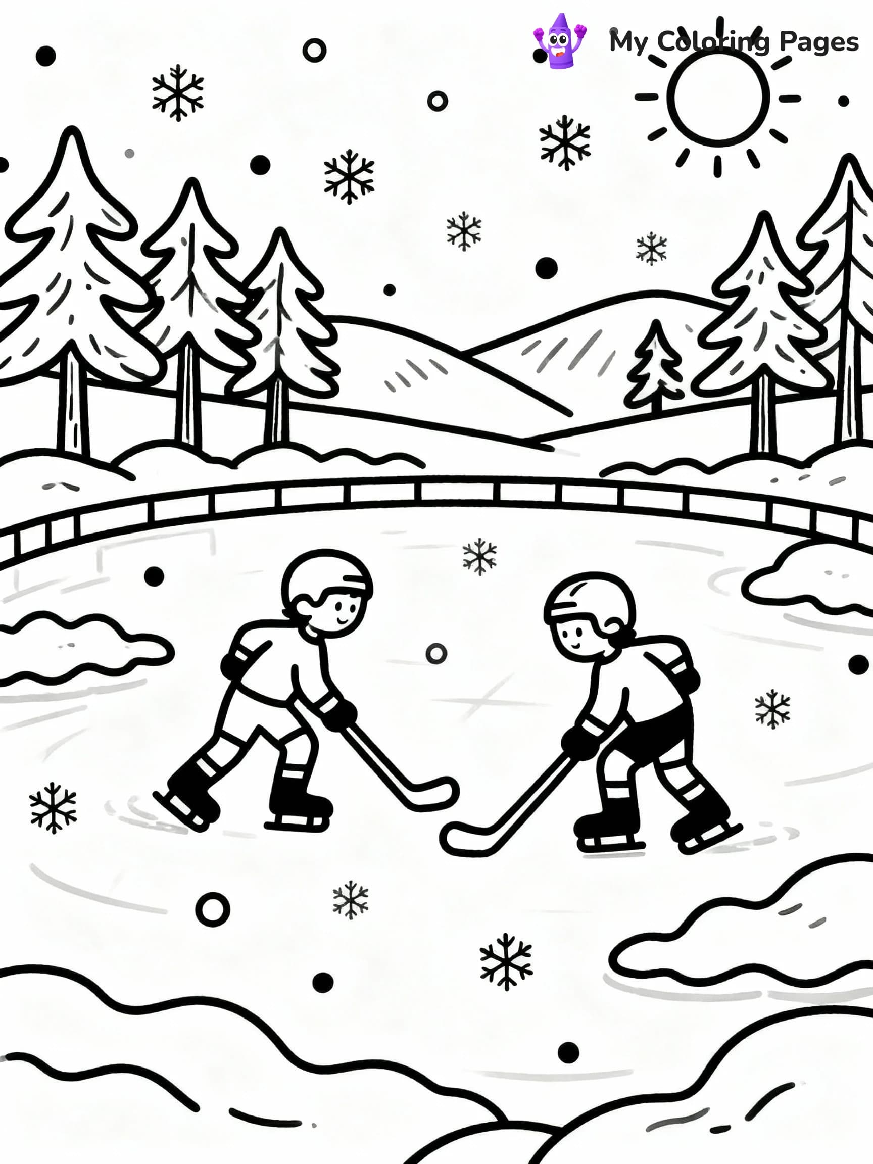 Hockey Coloring Pages - 4