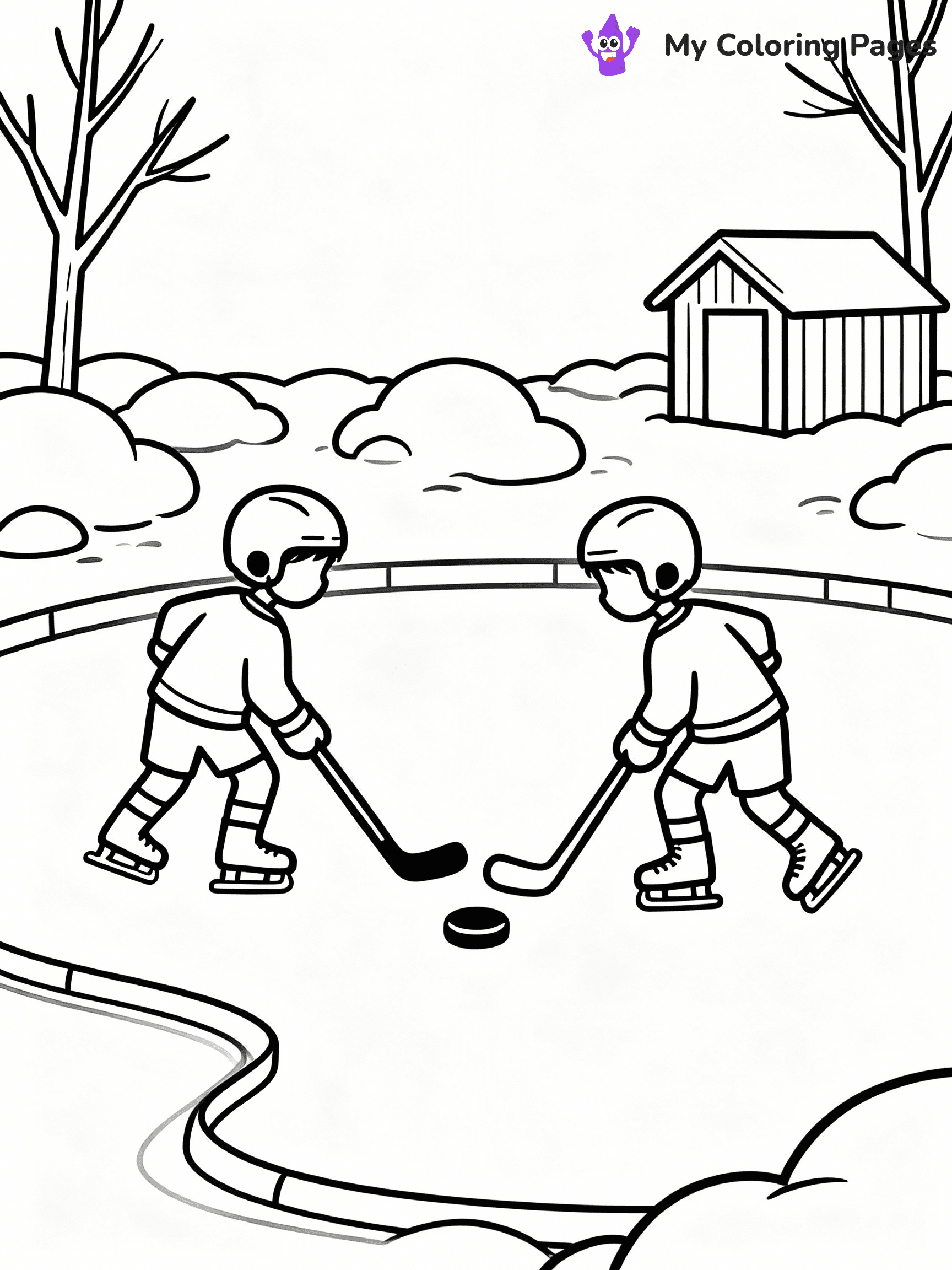 Hockey Coloring Pages - 3