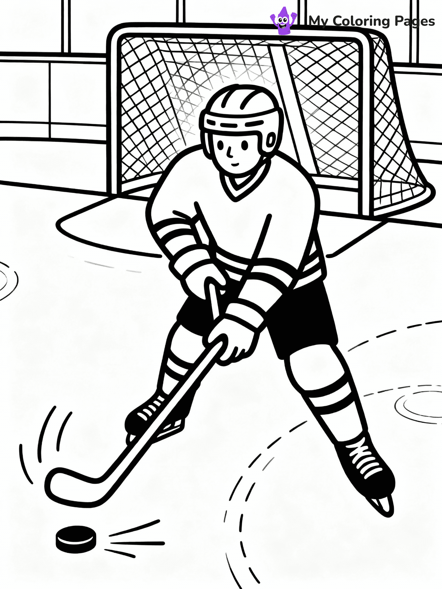 Hockey Coloring Pages - 1