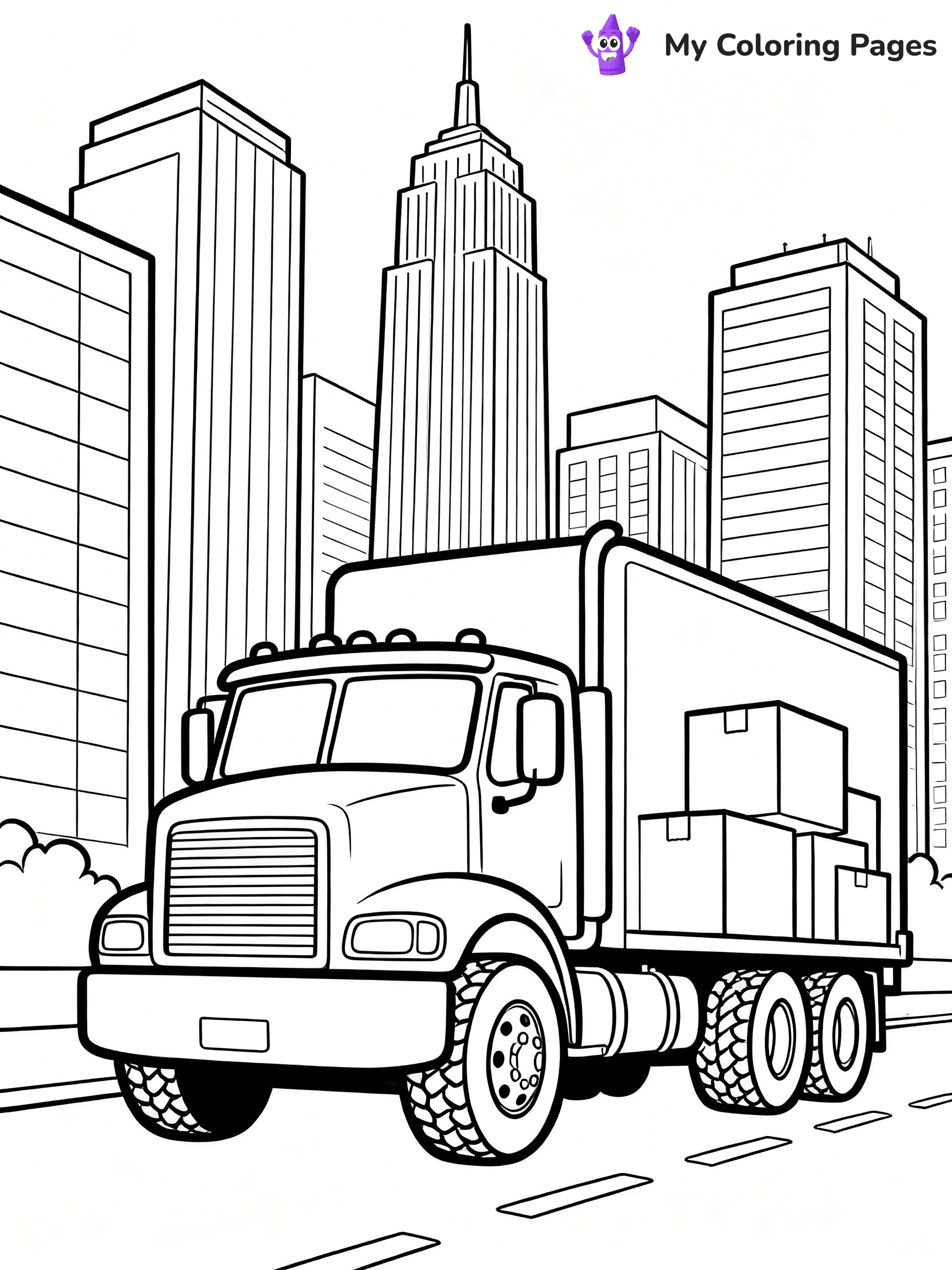 Semi Truck Coloring Pages - 22