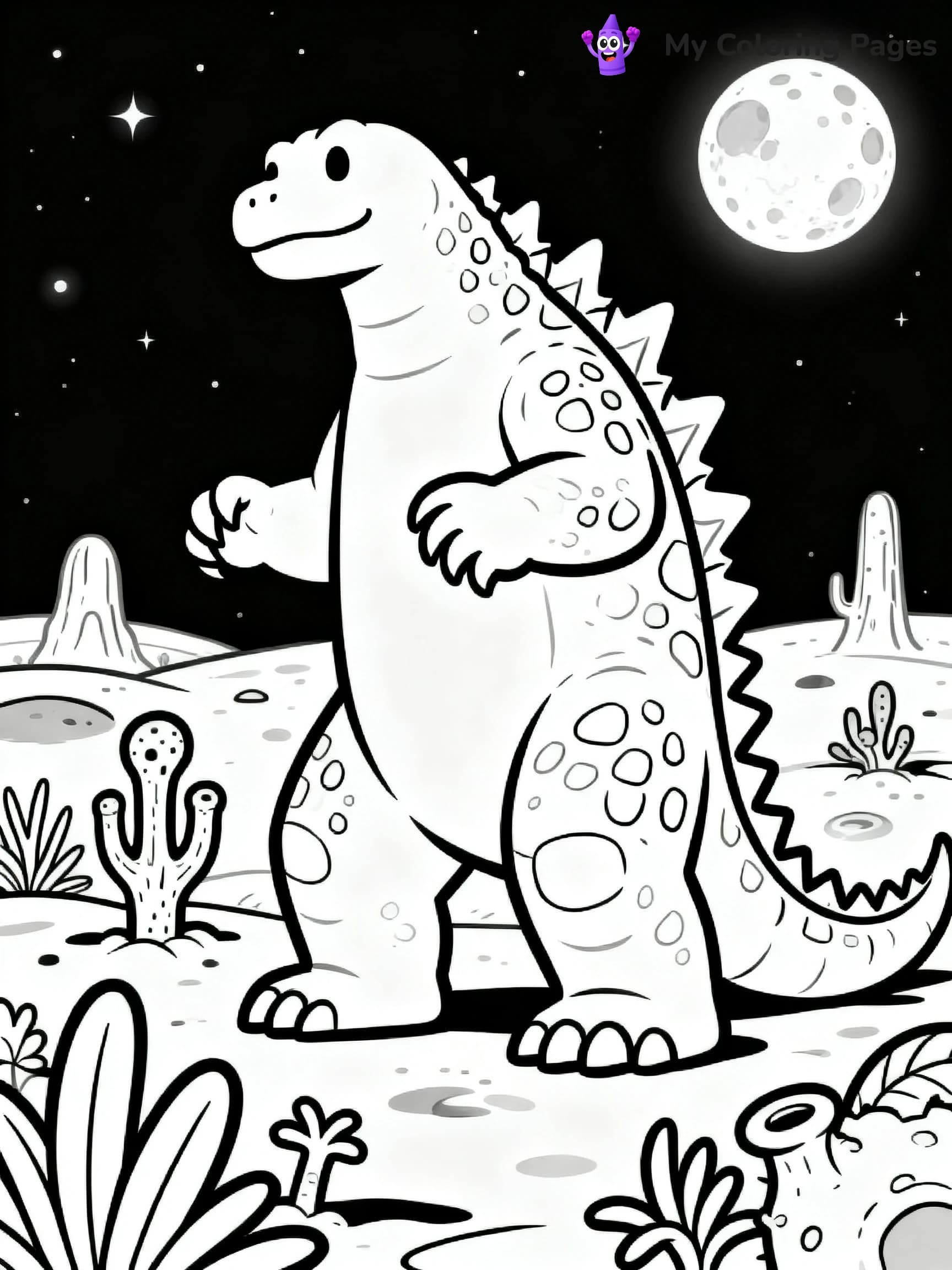 Space Godzilla Coloring Pages - 23