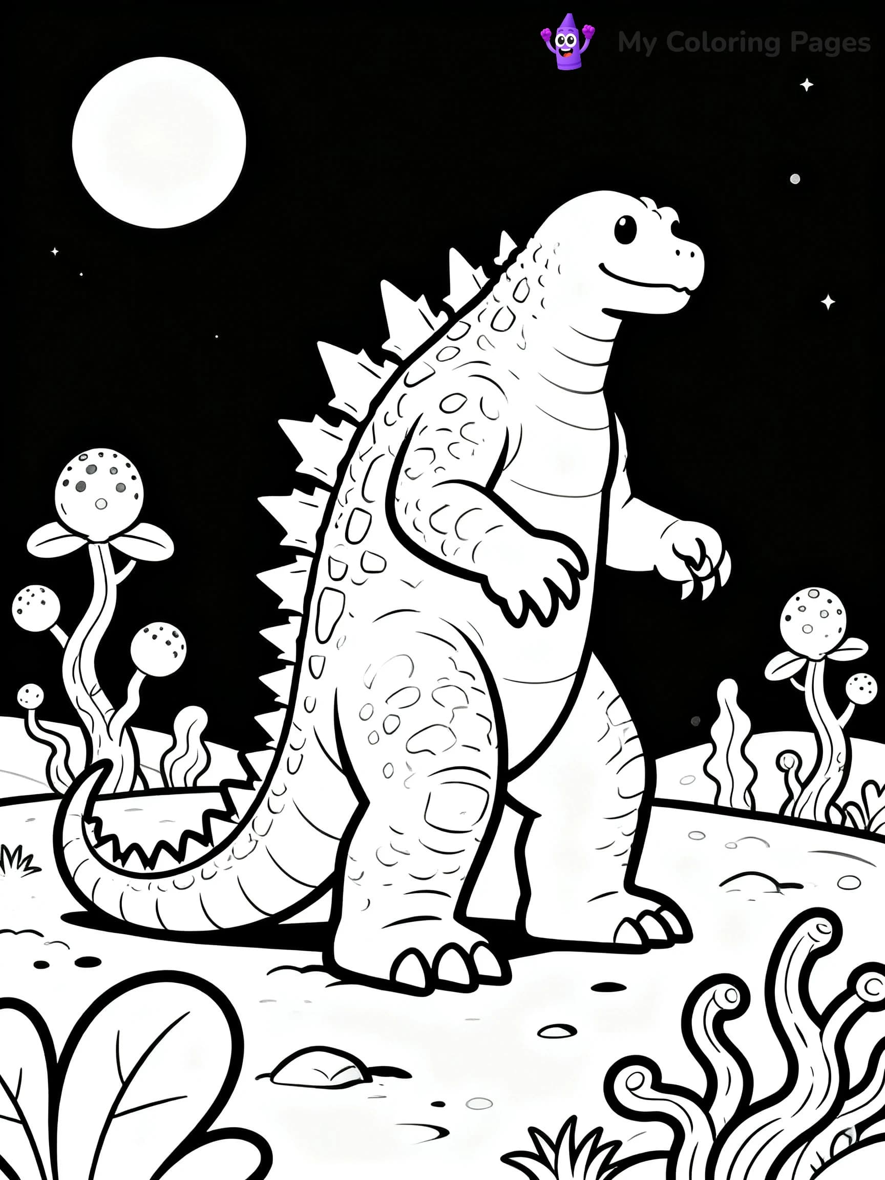 Space Godzilla Coloring Pages - 21
