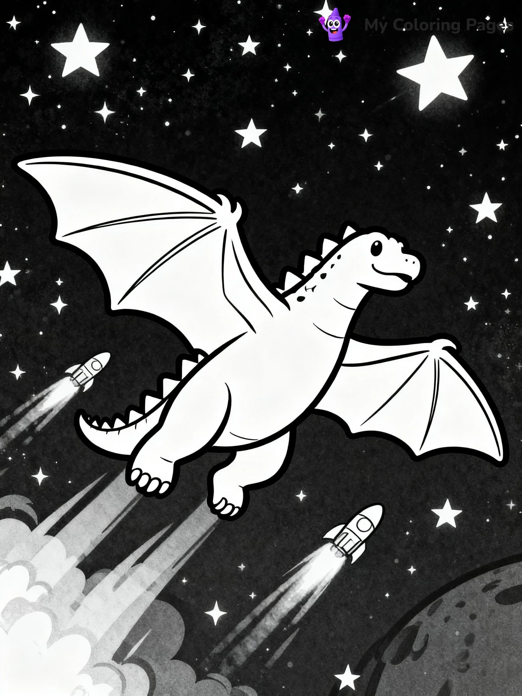 Space Godzilla Coloring Pages - 17