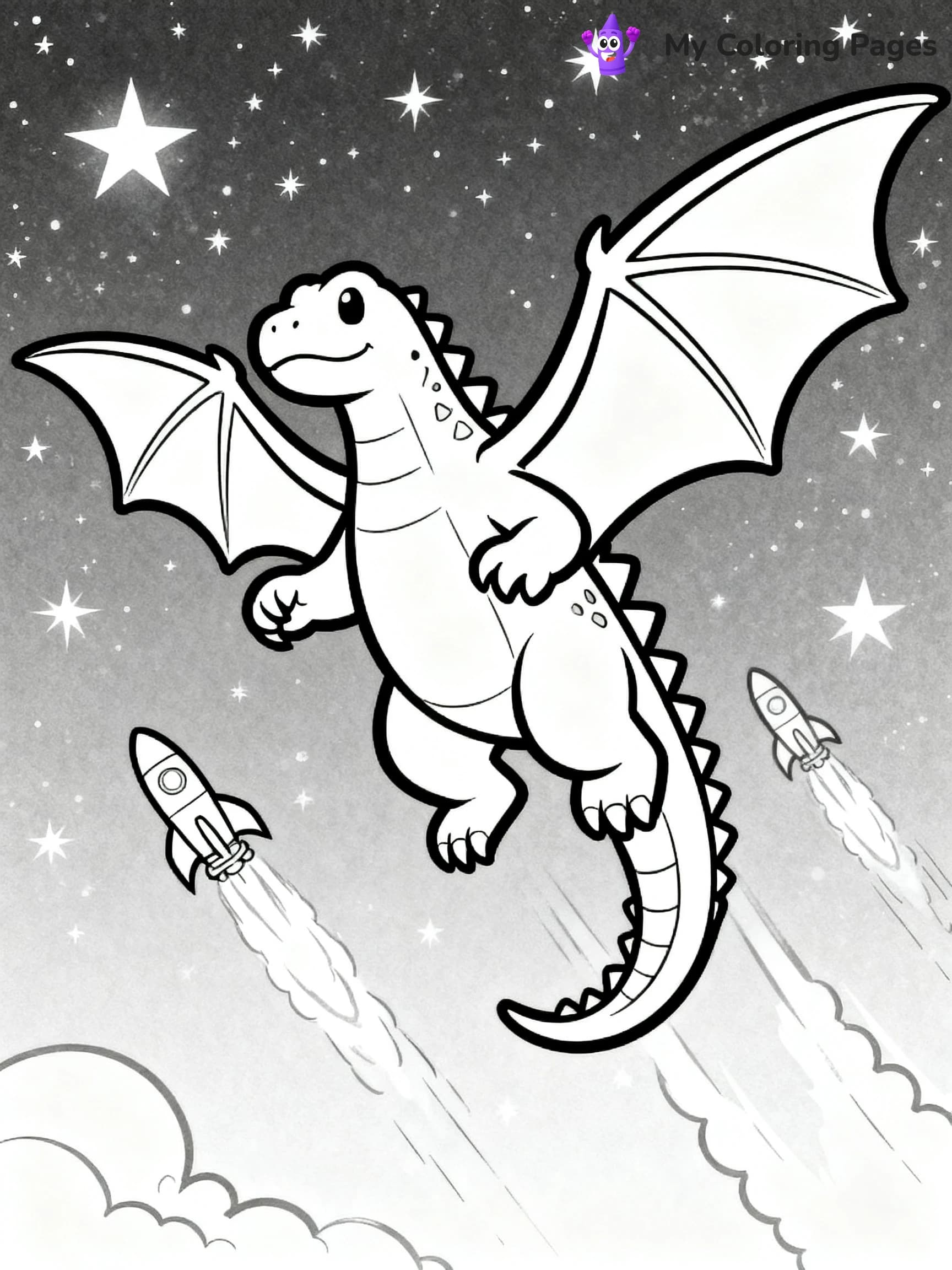 Space Godzilla Coloring Pages - 14