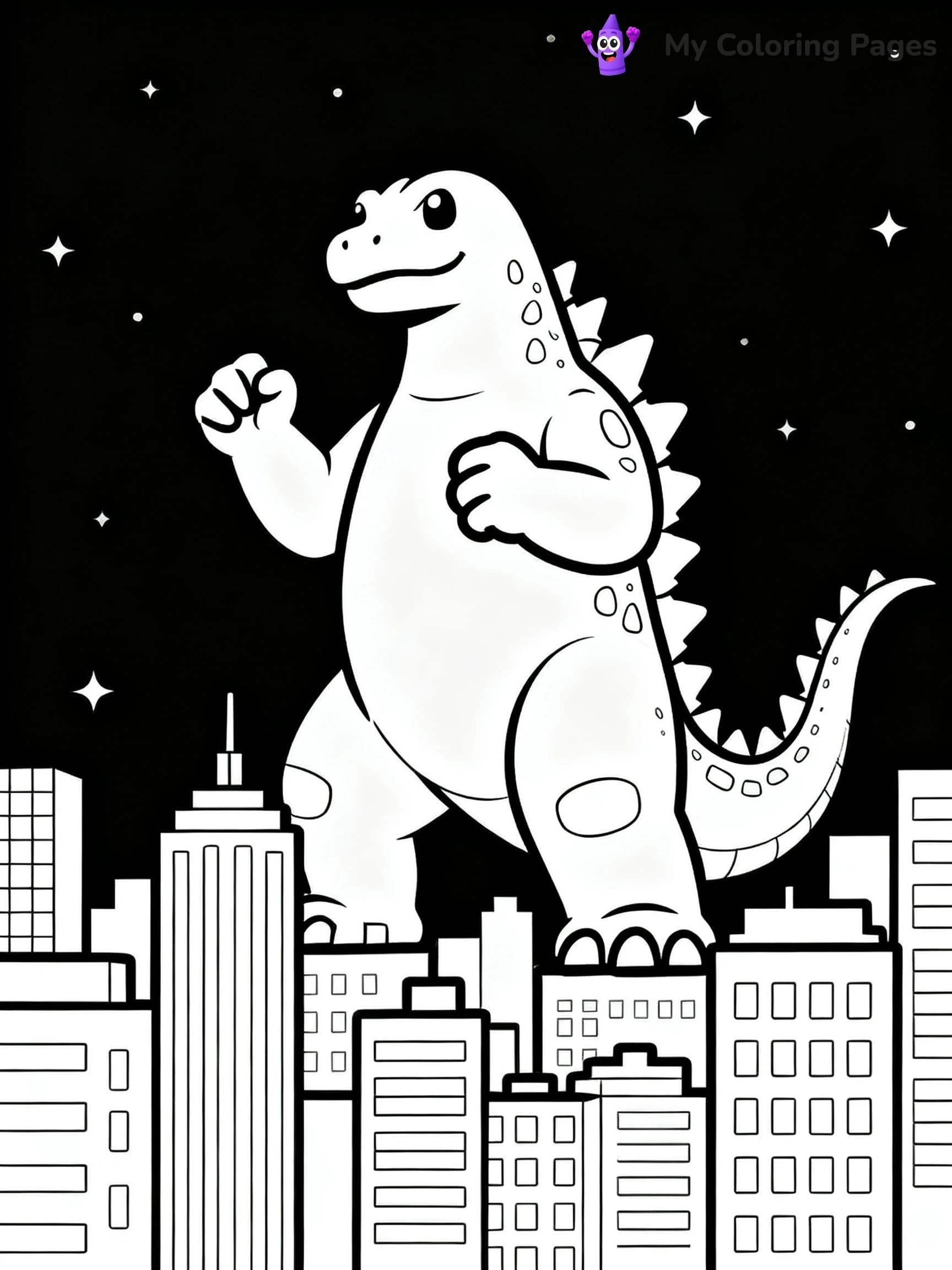 Space Godzilla Coloring Pages - 13