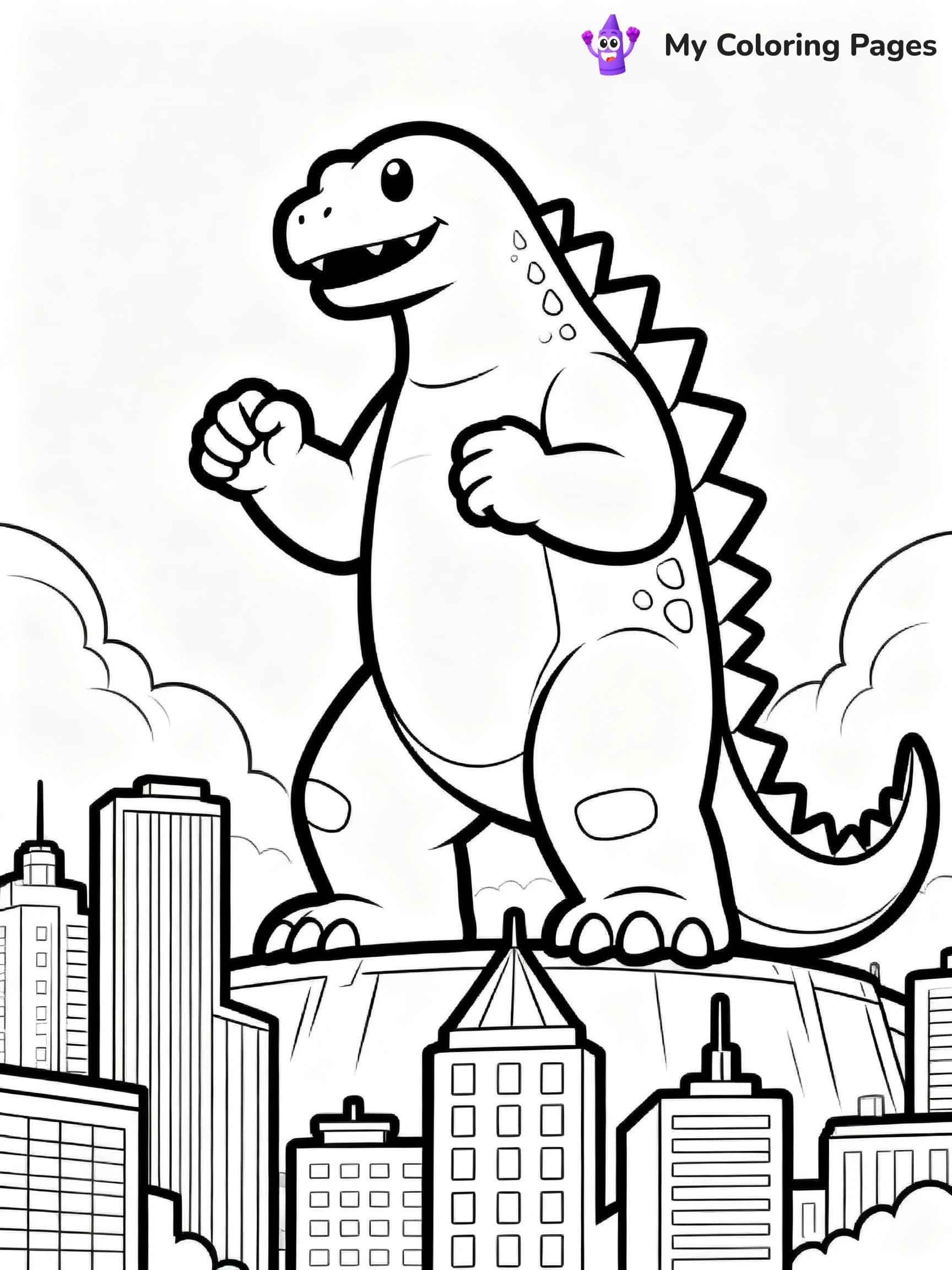 Space Godzilla Coloring Pages - 11