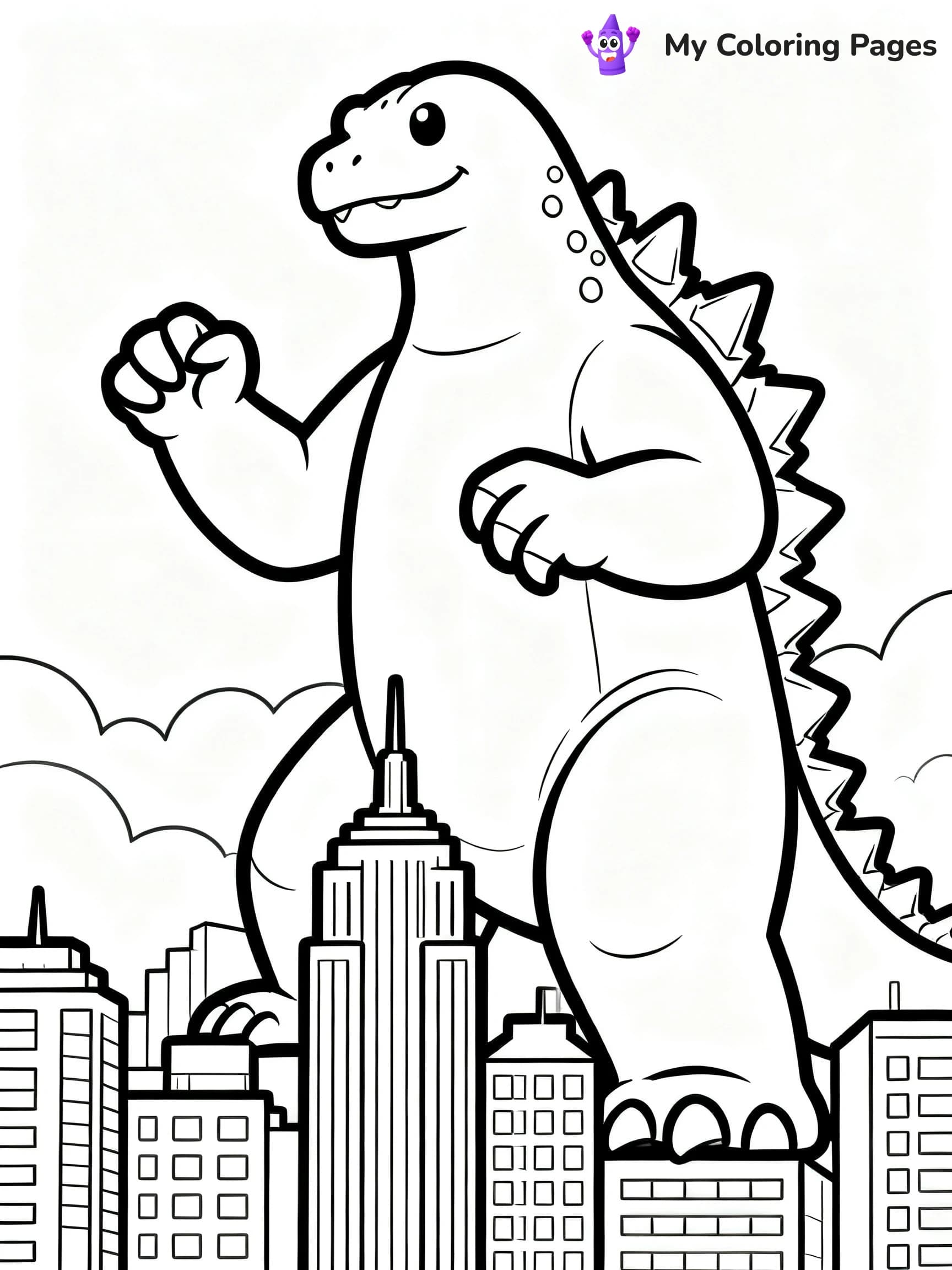 Space Godzilla Coloring Pages - 7