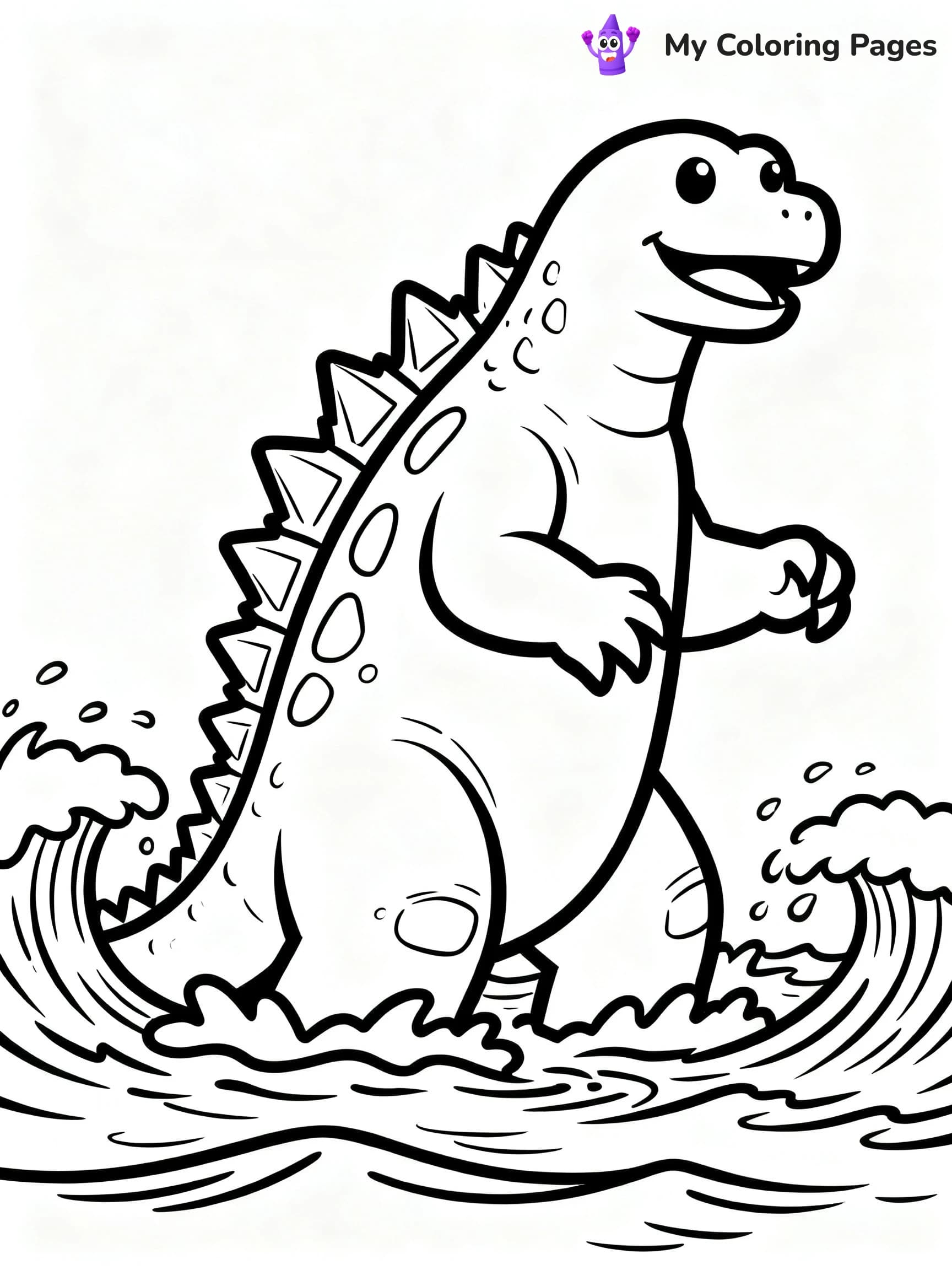 Space Godzilla Coloring Pages - 5