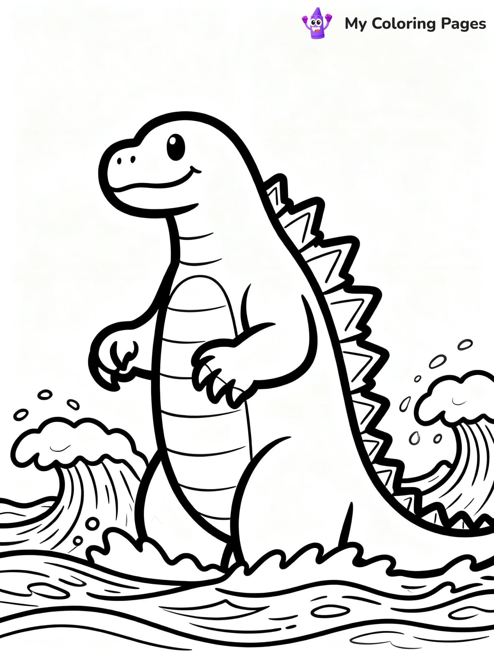 Space Godzilla Coloring Pages - 4